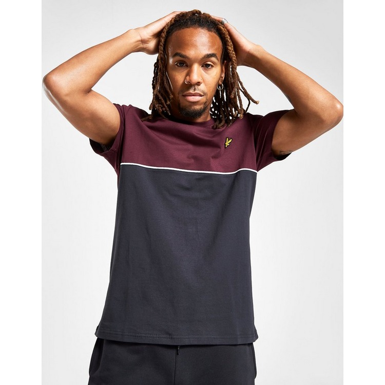 Lyle & Scott Colour Block Piping T-Shirt