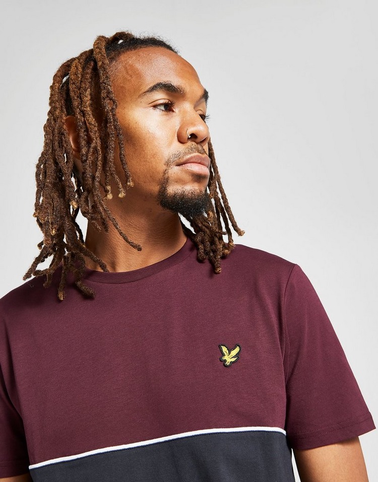 Lyle & Scott Colour Block Piping T-Shirt