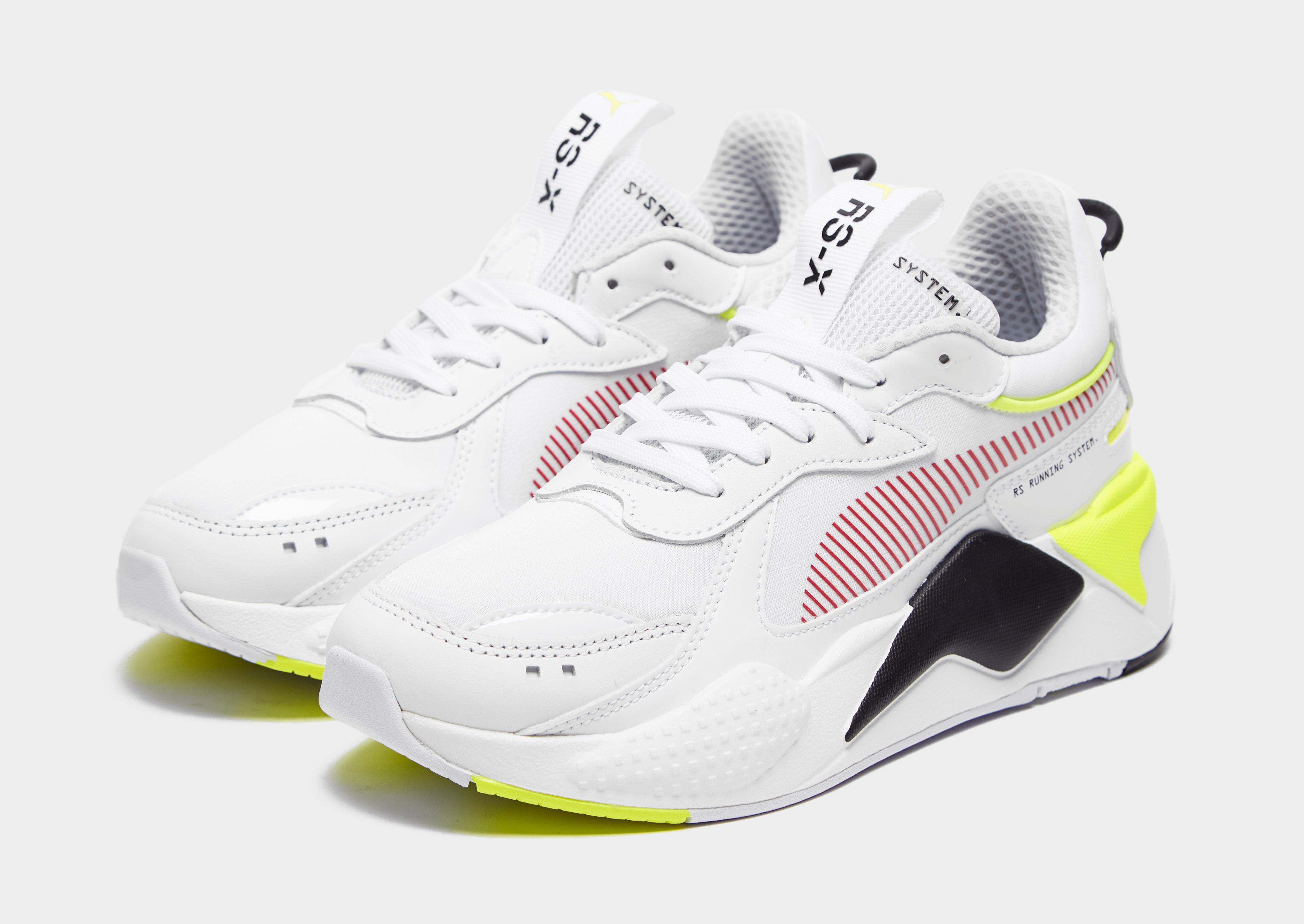 puma rs x blanche jaune