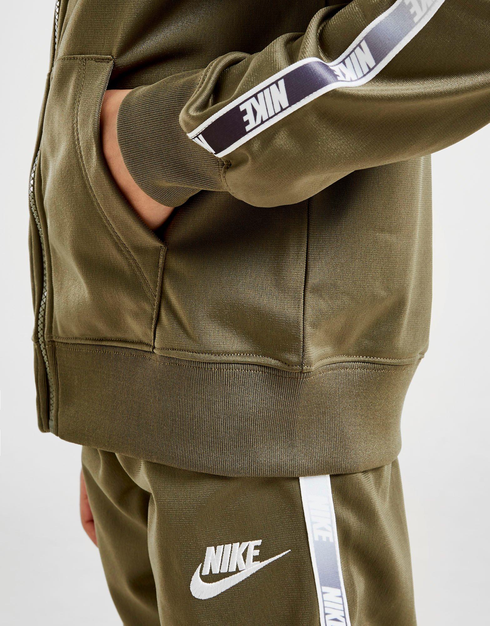 nike tricot taped tracksuit