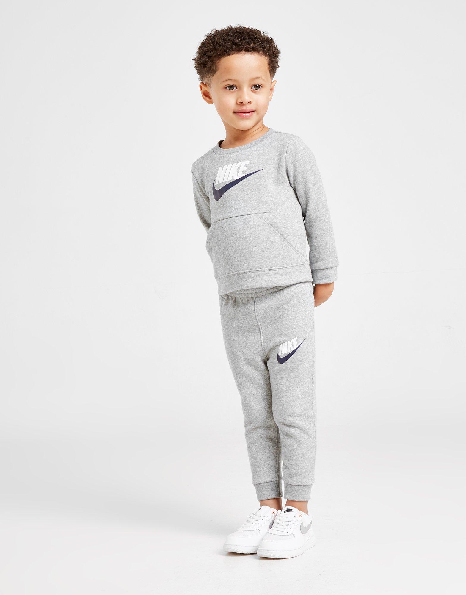 baby grey nike tracksuit