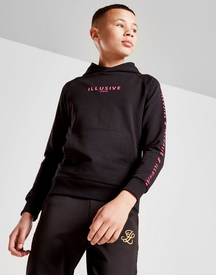 Compra ILLUSIVE LONDON sudadera con capucha Repeat Print júnior en Negro JD Sports