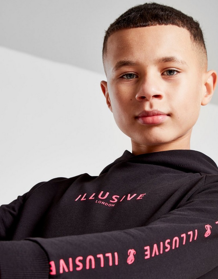 Compra ILLUSIVE LONDON sudadera con capucha Repeat Print júnior en Negro JD Sports