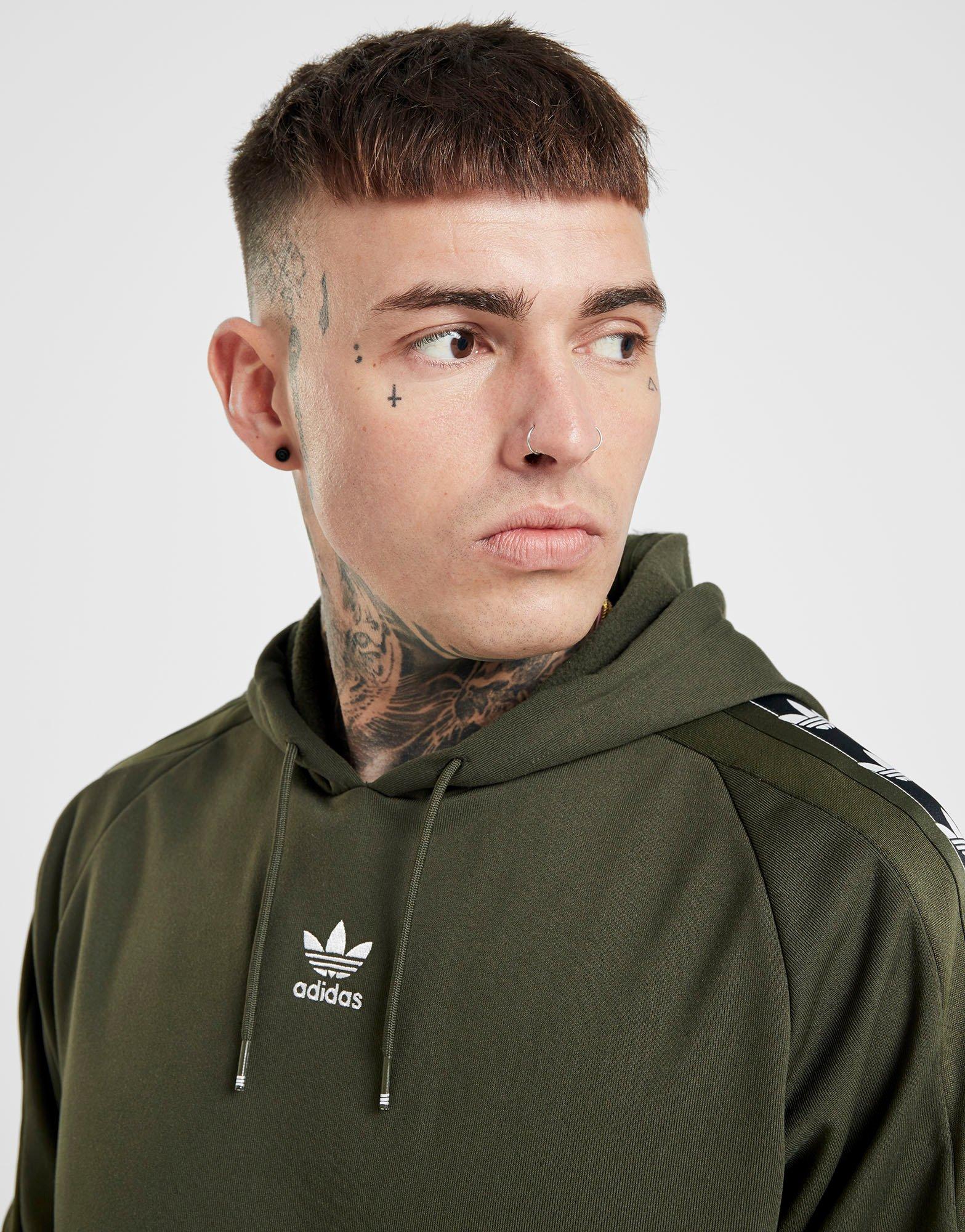 felpa verde militare adidas