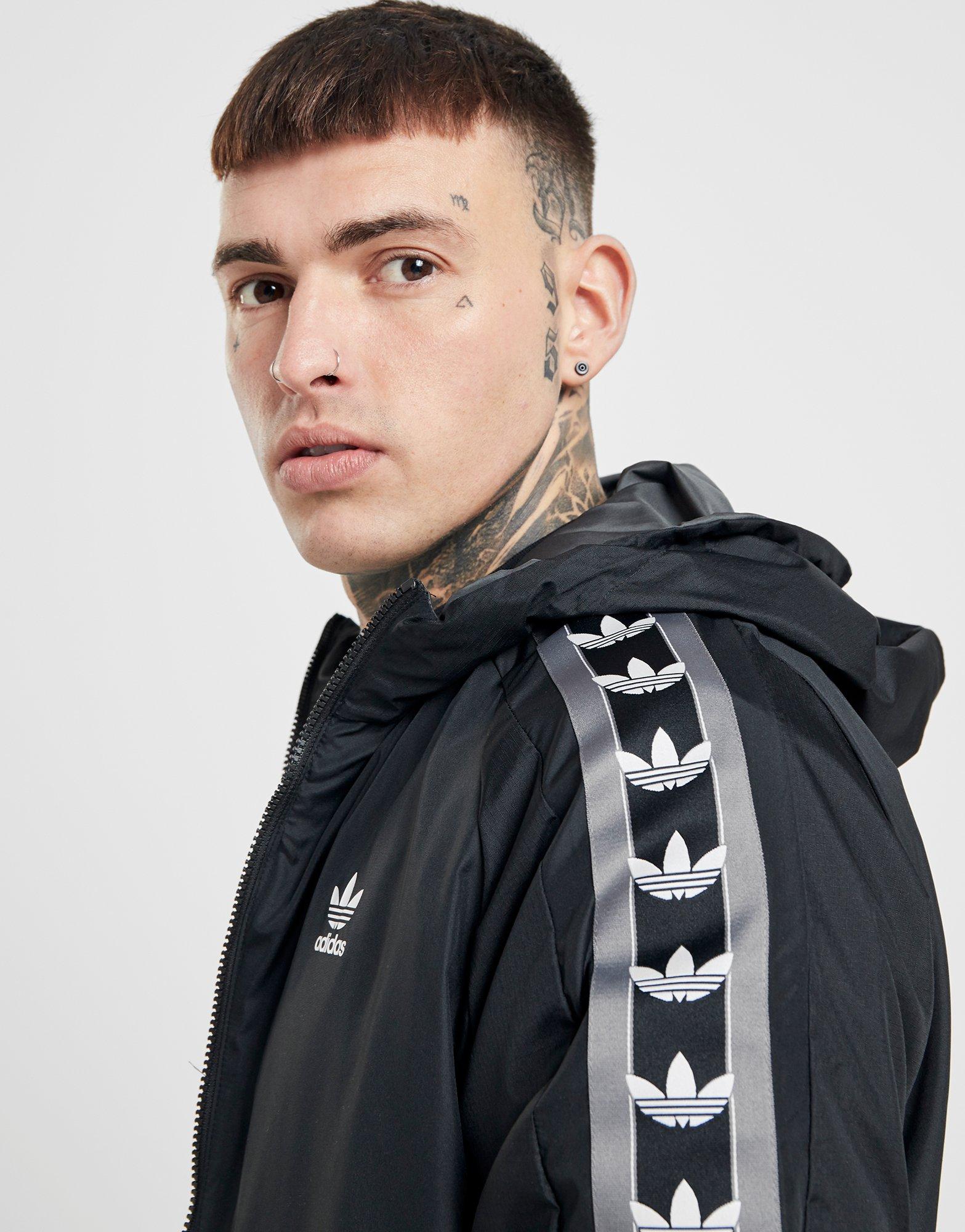 adidas originals linear 2.0 reversible windbreaker jacket