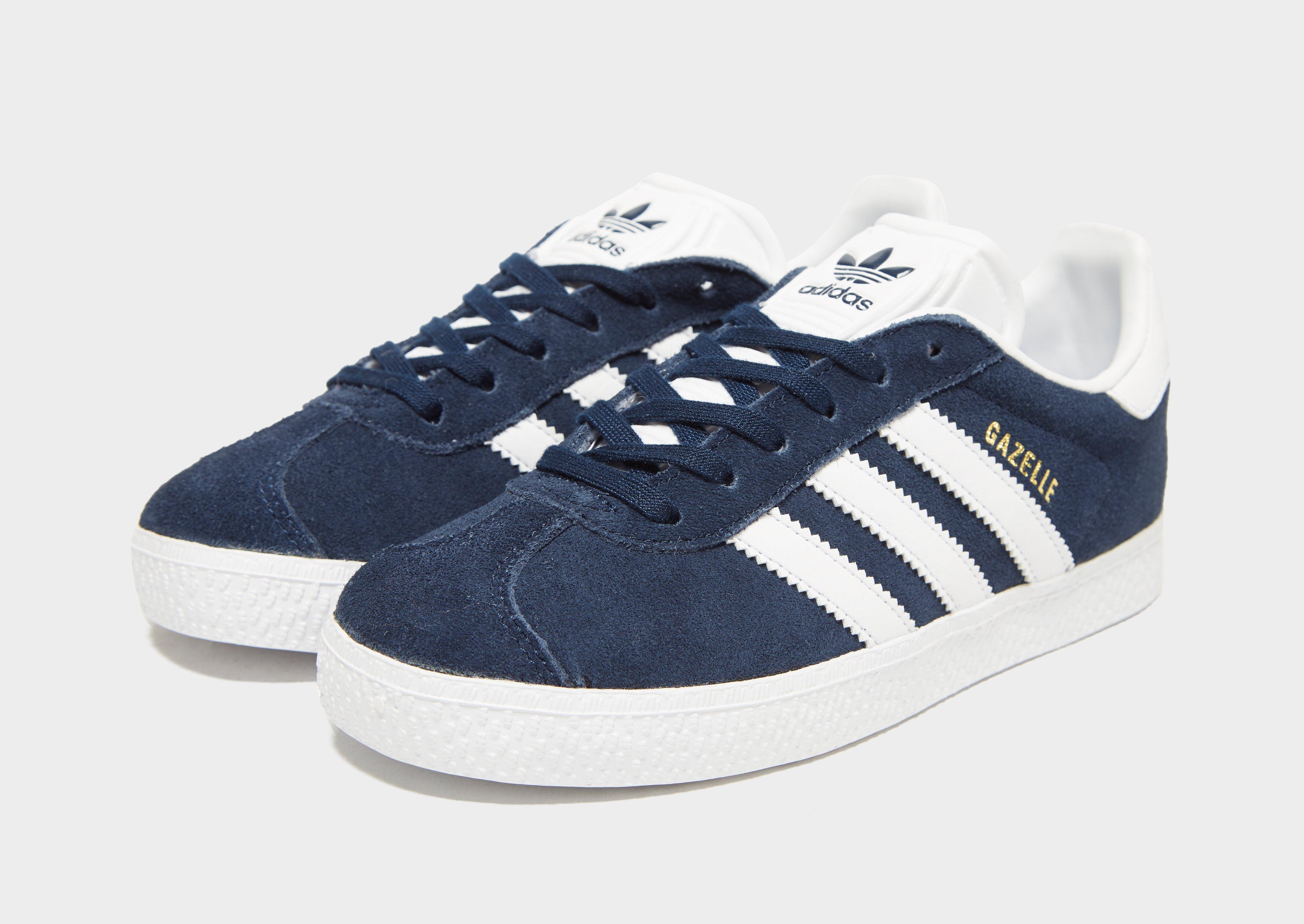 ladies blue gazelle trainers