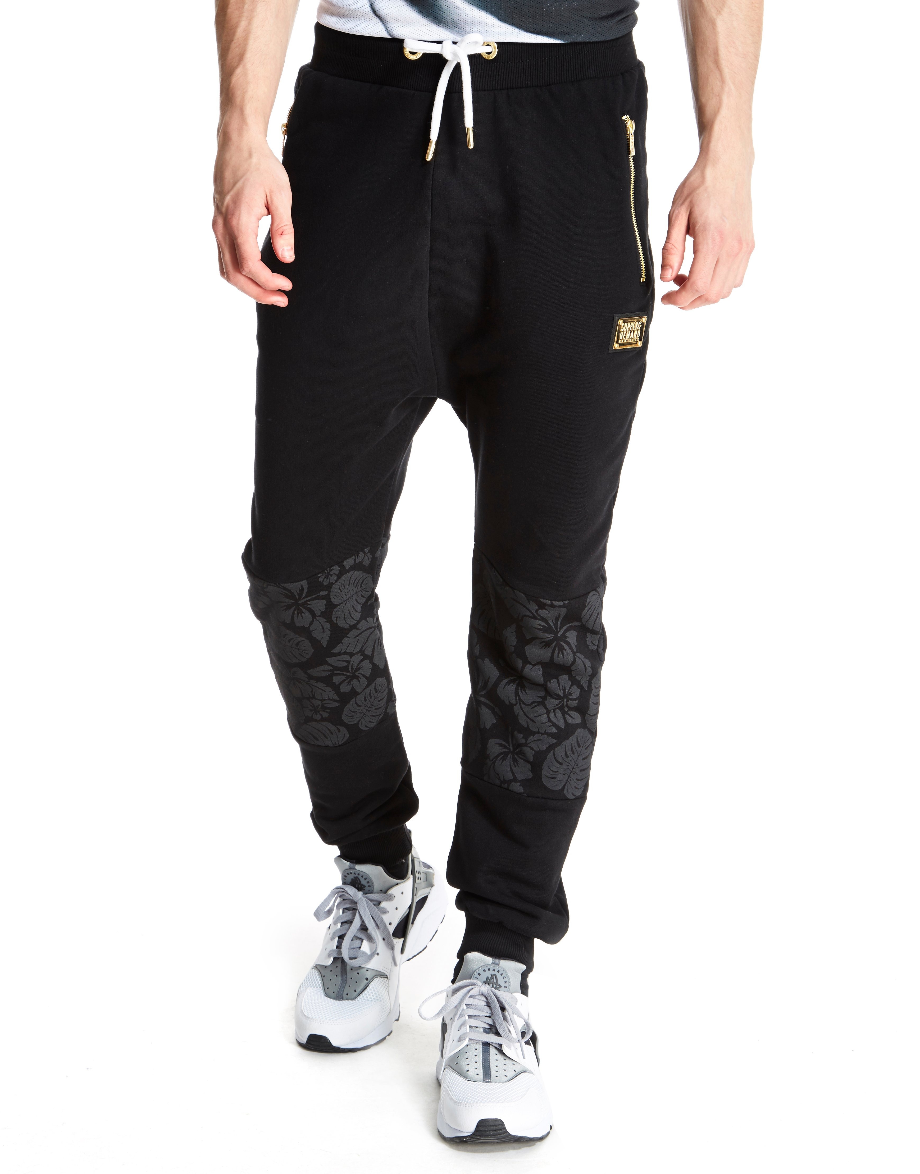 Svart Supply & Demand Black on Black Jogging Bottoms JD Sports Sveirge