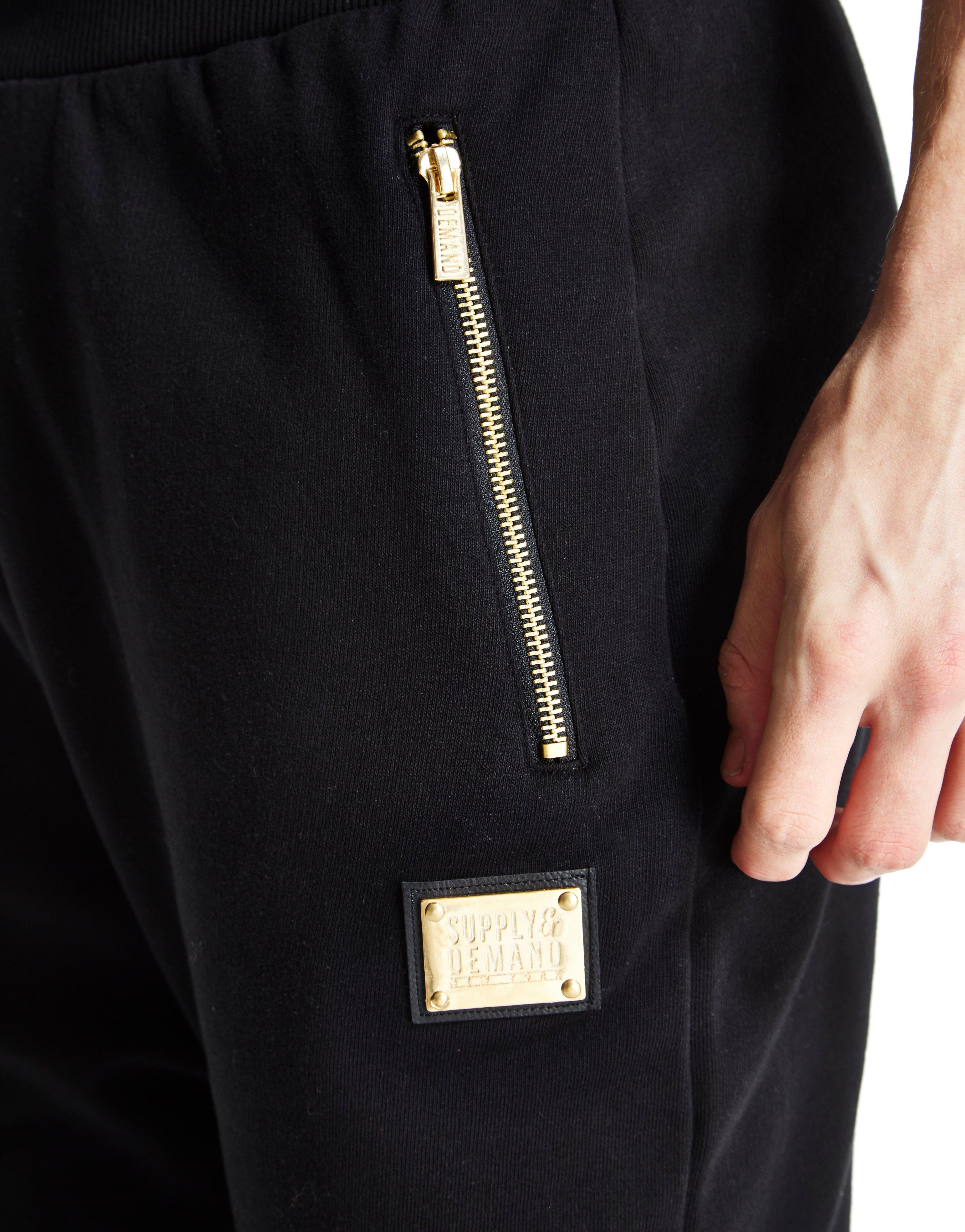 Supply & Demand Black on Black Jogging Bottoms