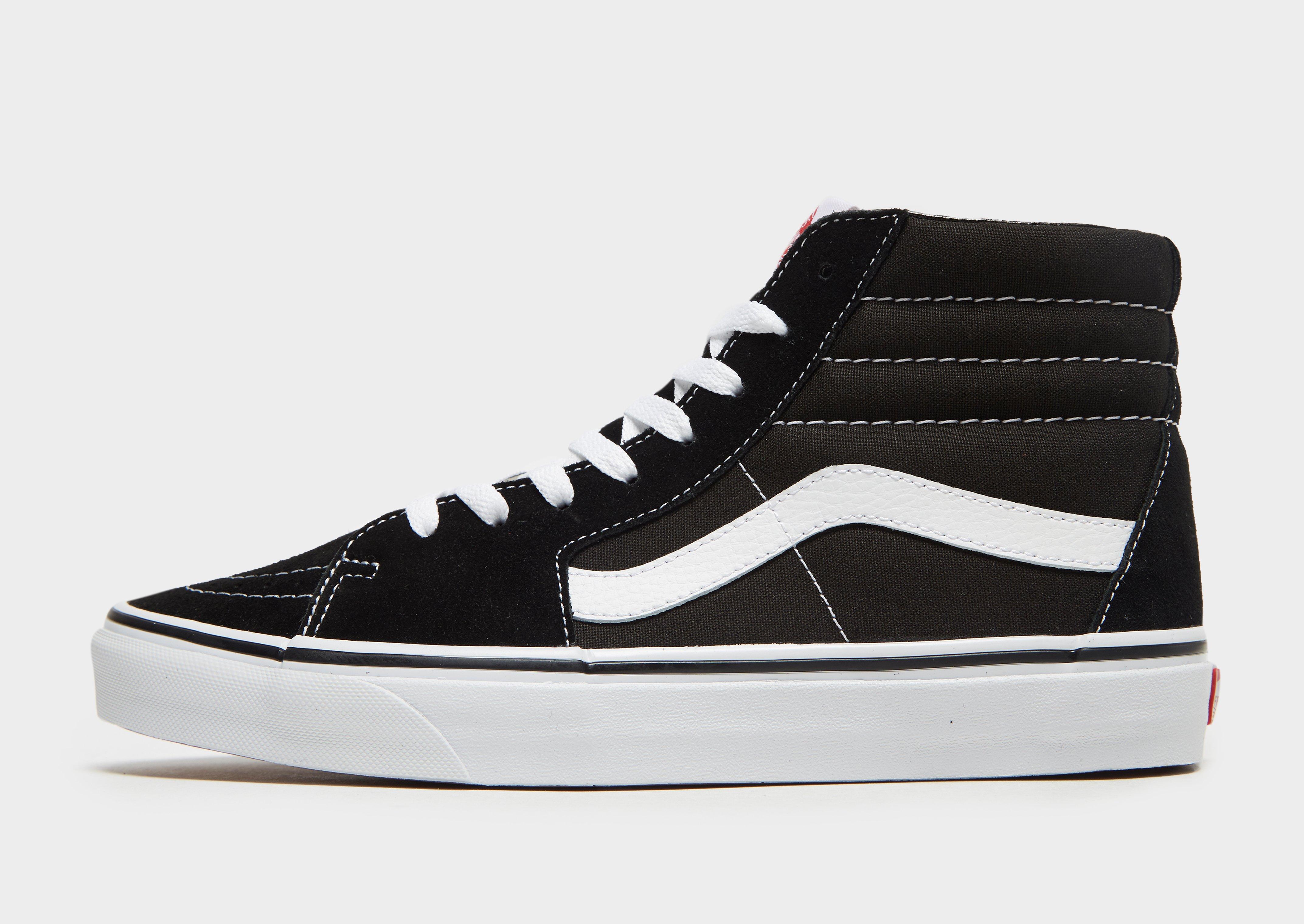 black vans hi top