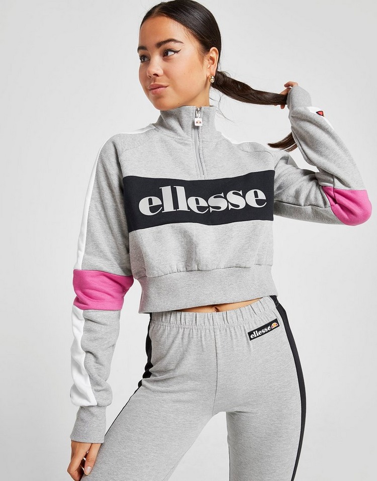 Ellesse Reflective Logo 1/4 Zip Sweatshirt