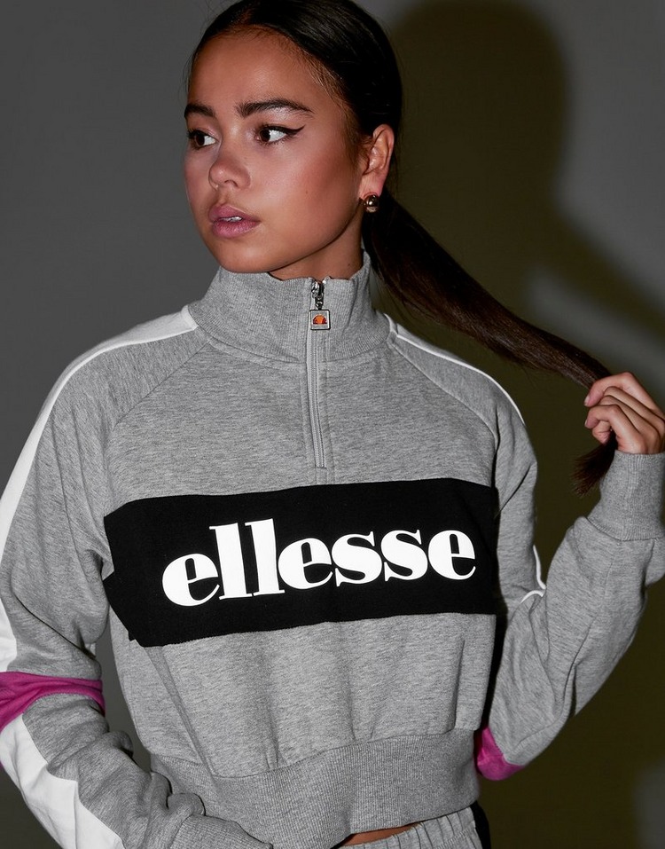 Ellesse Reflective Logo 1/4 Zip Sweatshirt