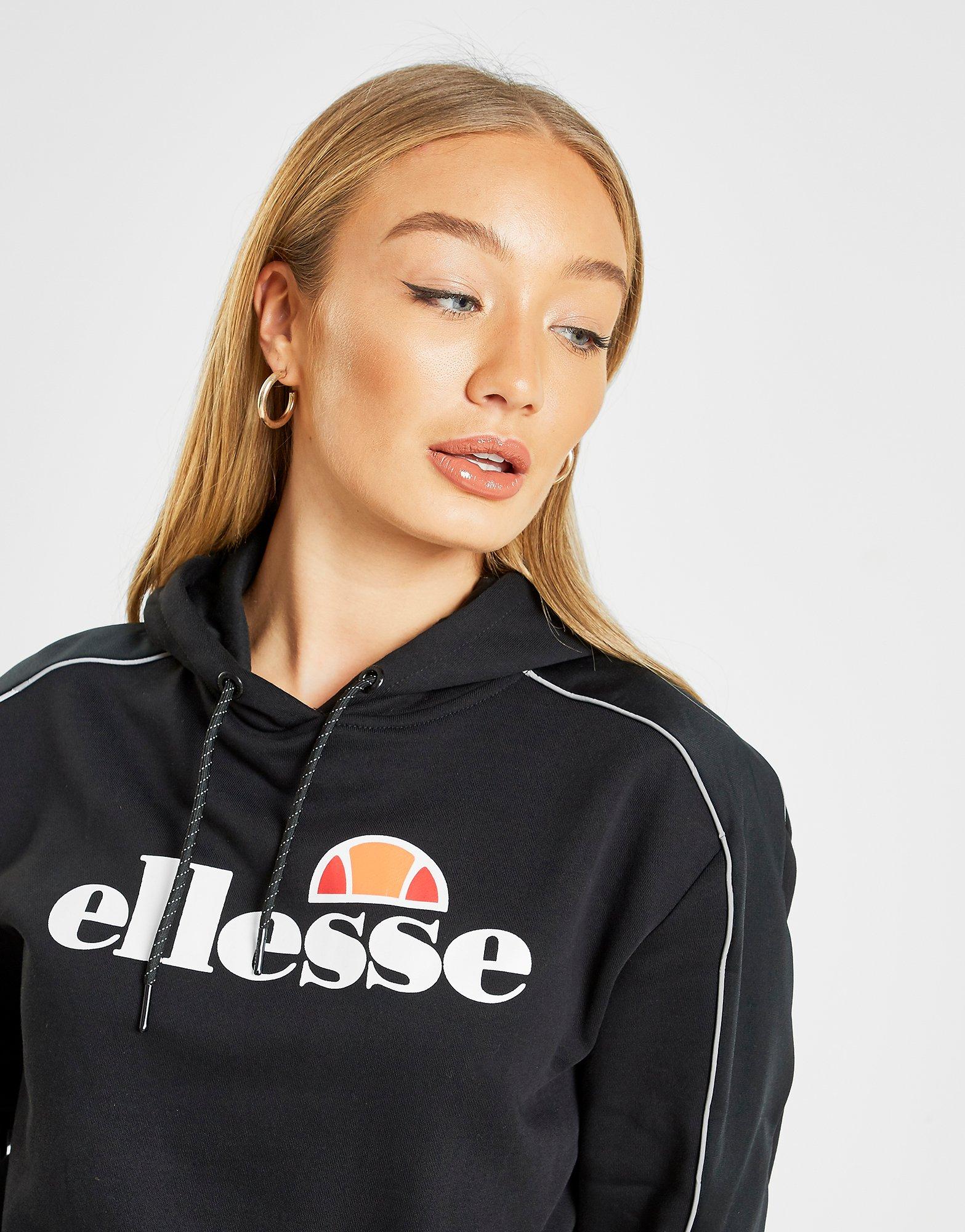 ellesse piping panel full zip hoodie