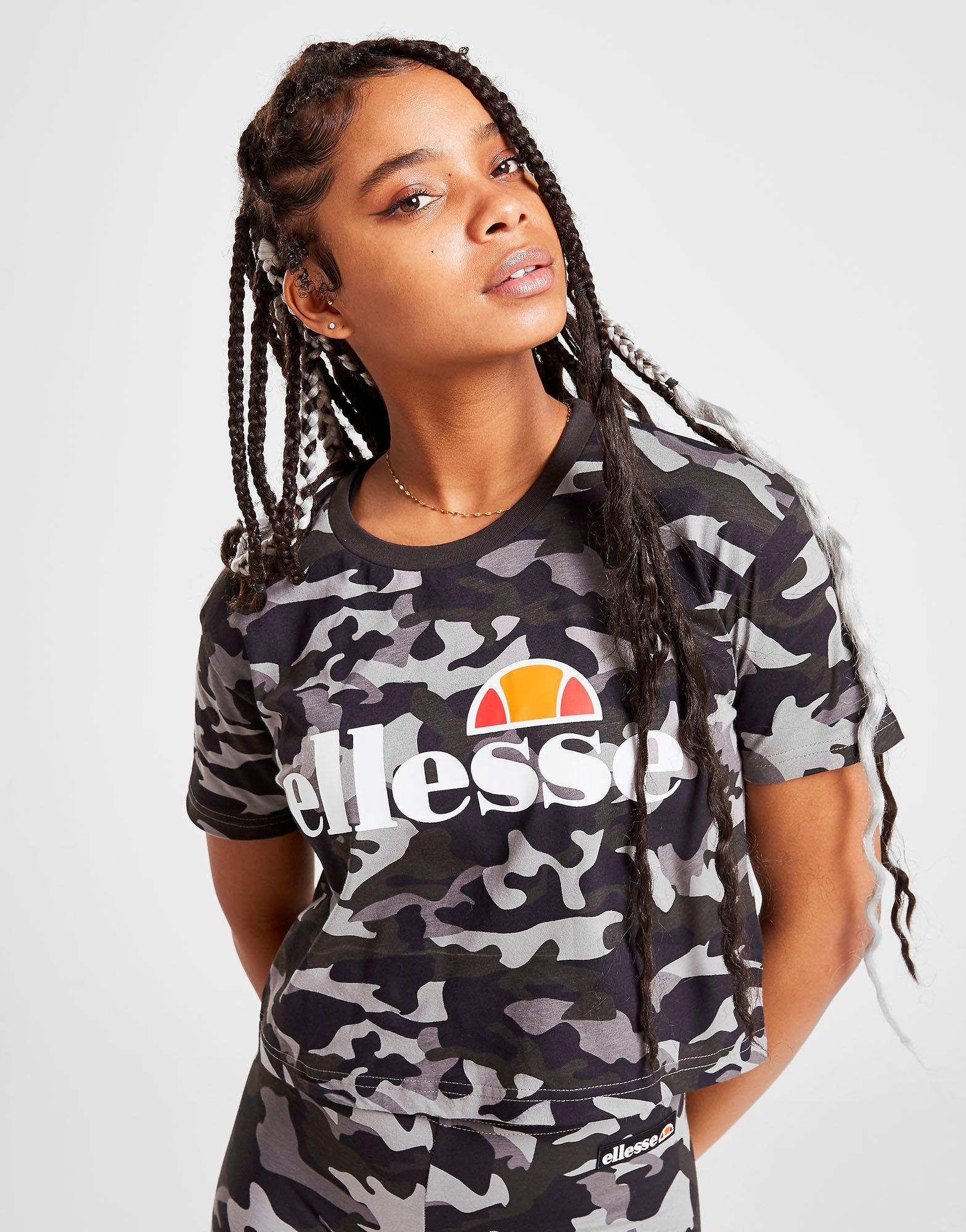 ellesse crop polo shirt