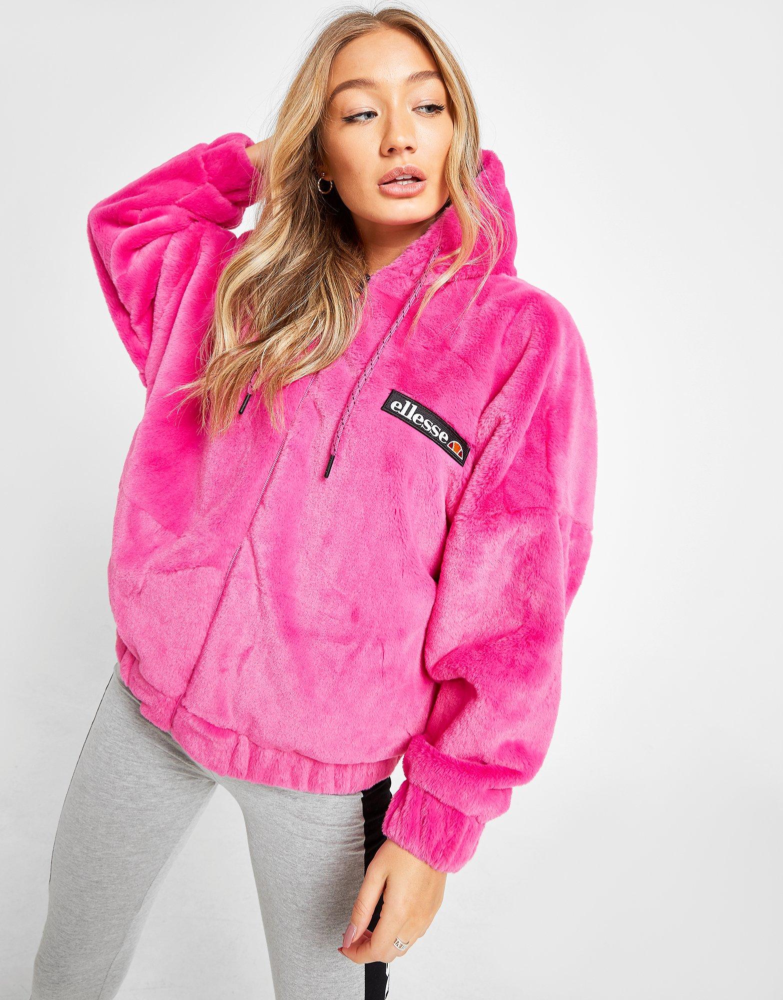 pink ellesse hoodie