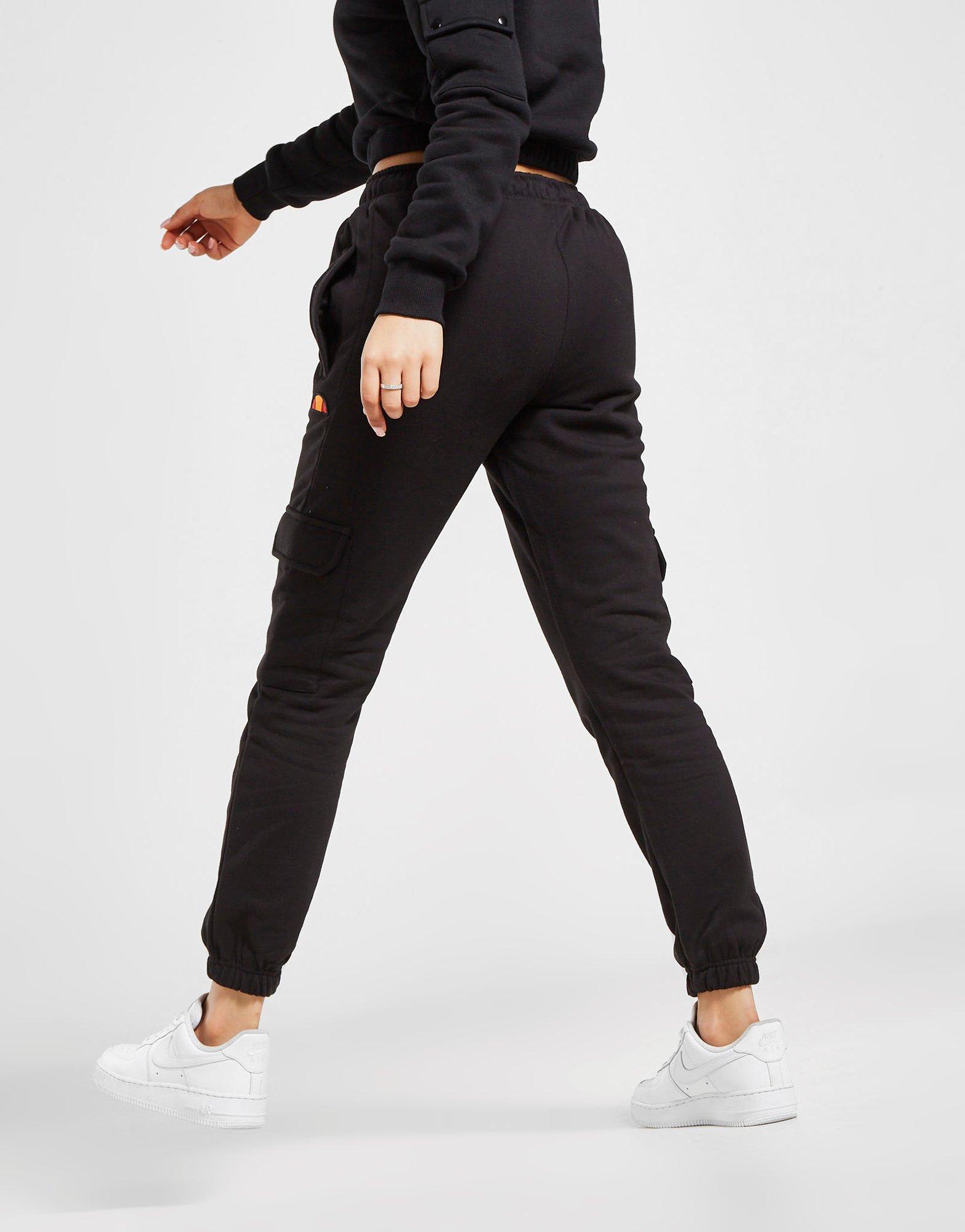 ellesse black joggers womens