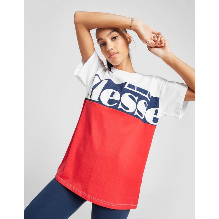 Ellesse Logo Panel Boyfriend T-Shirt