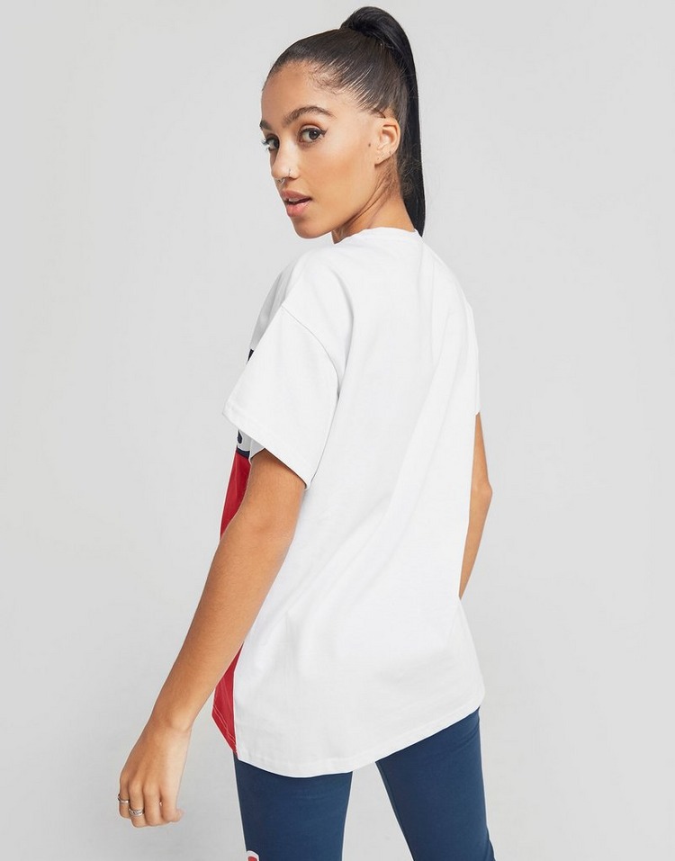 Ellesse Logo Panel Boyfriend T-Shirt