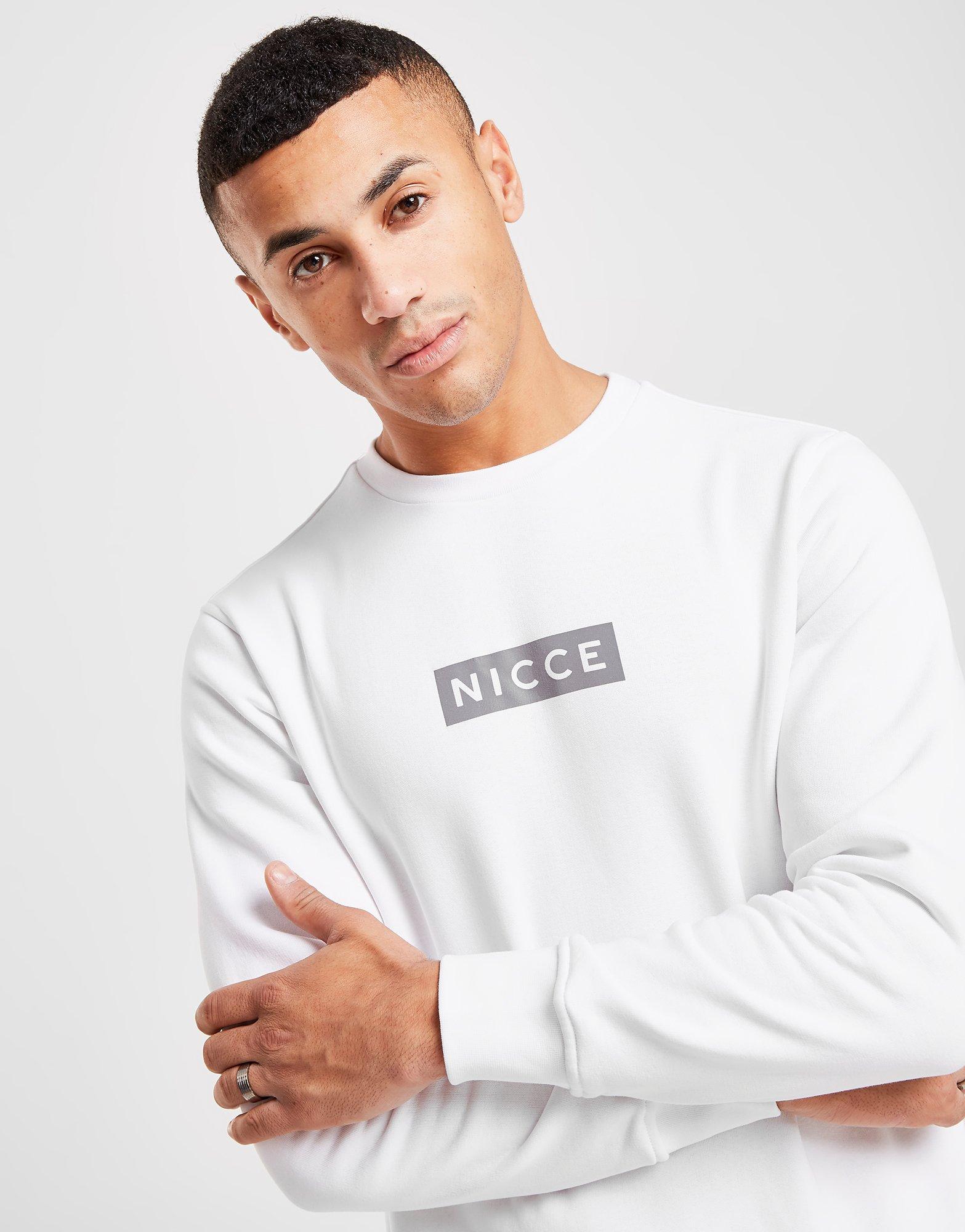 white nicce sweatshirt