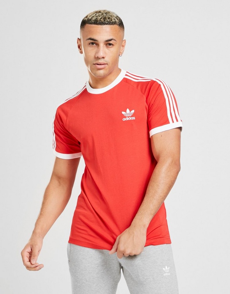Buy Red adidas Originals 3-Stripes T-Shirt | JD Sports | JD Sports Ireland