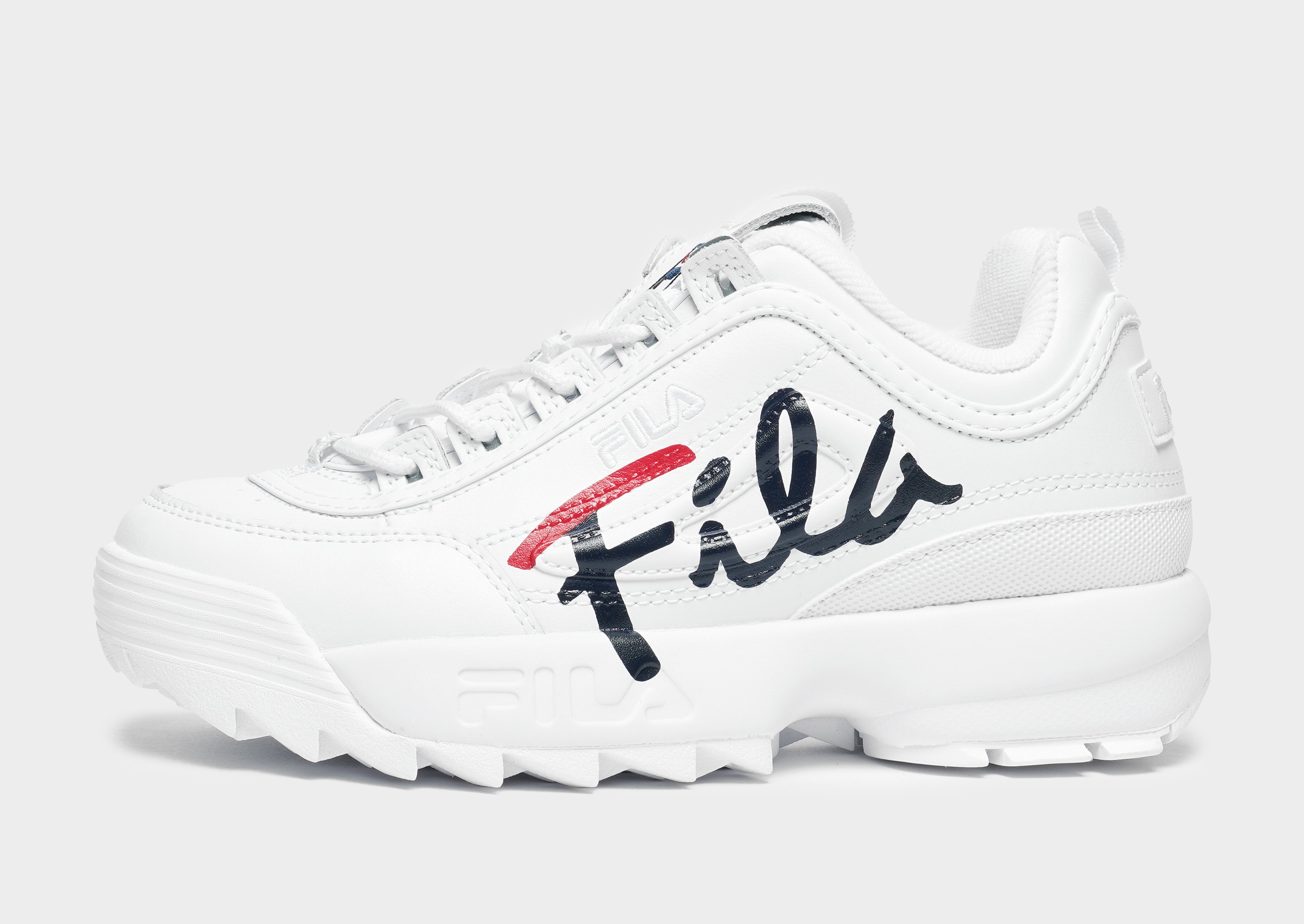 fila disruptor 2 script distressed