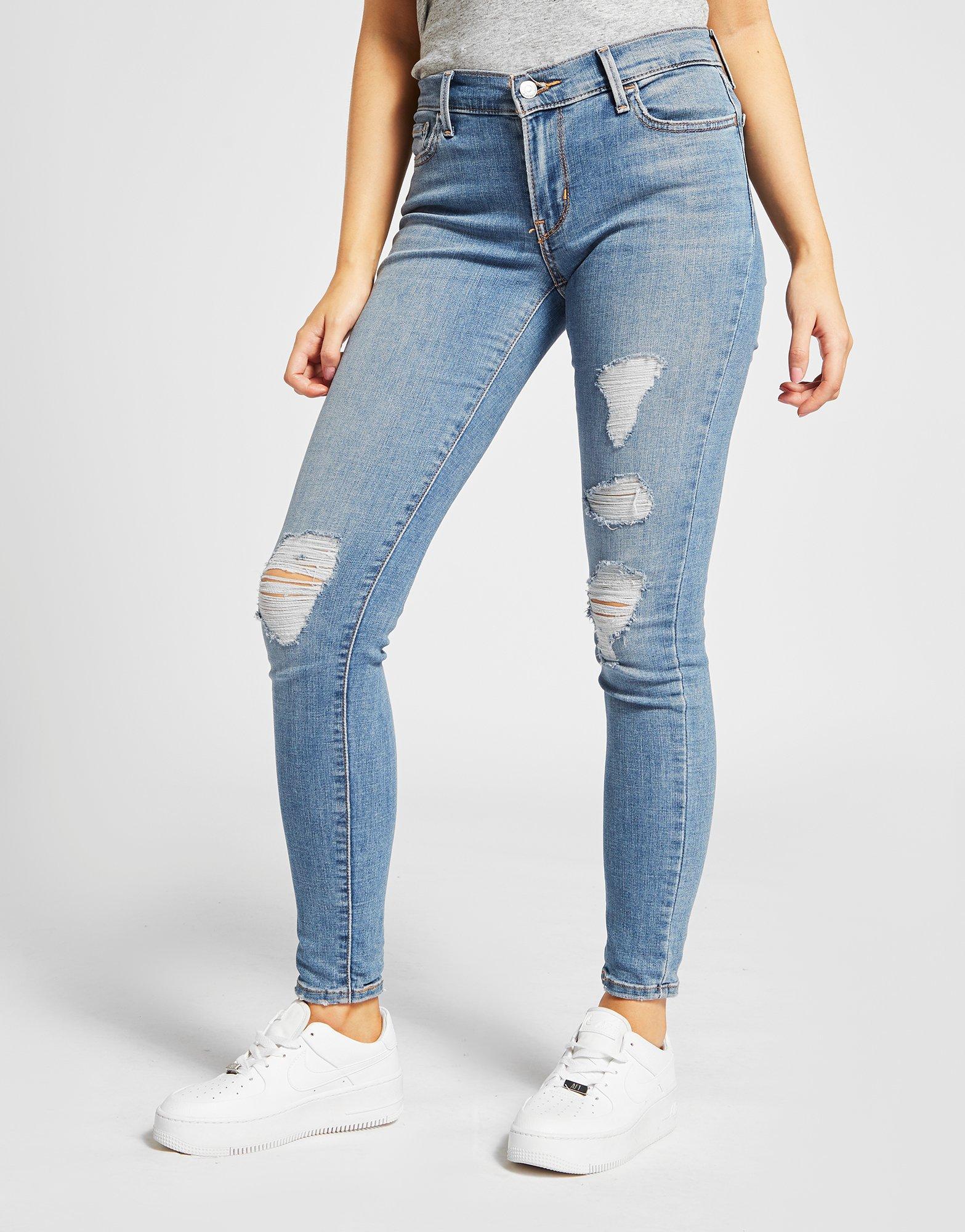 levis skinny ripped jeans