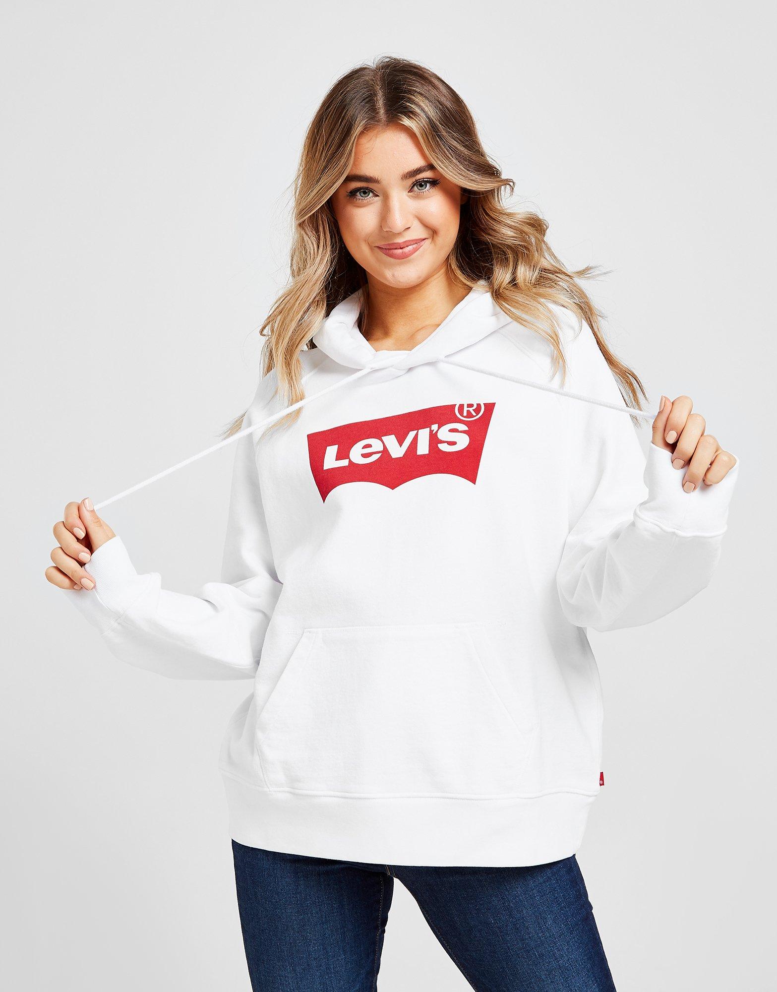 White Levis Batwing Hoodie | JD Sports