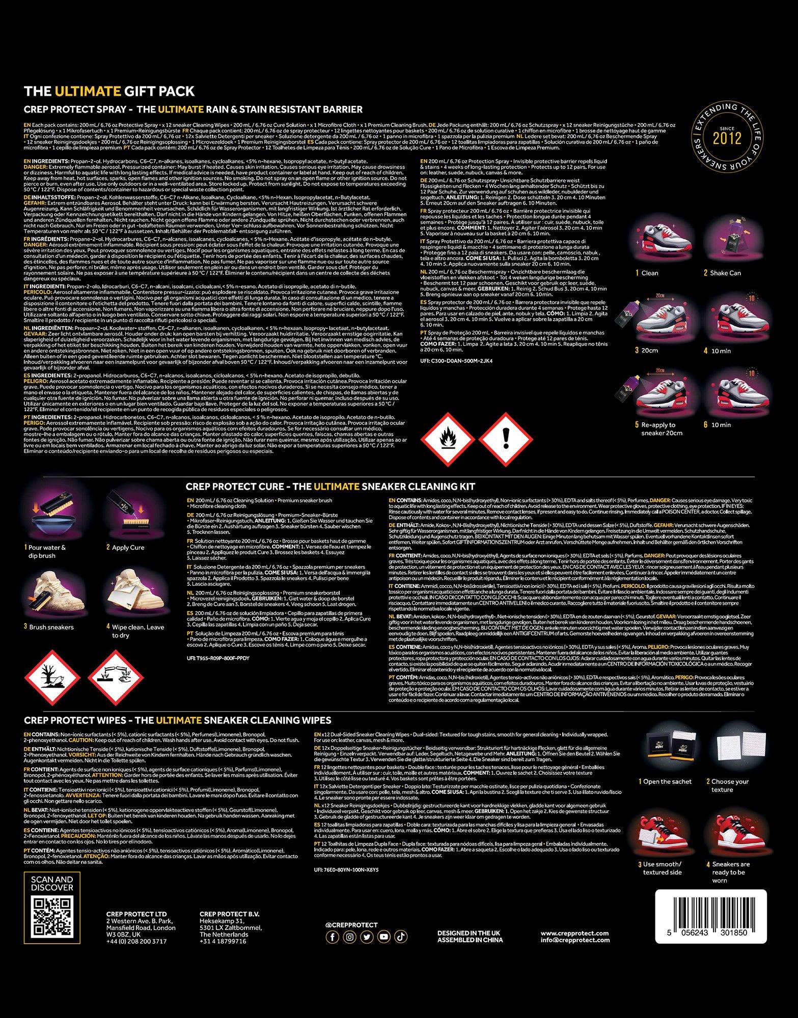 Crep Protect Shoe Cleaning Wipes - 12 Pack