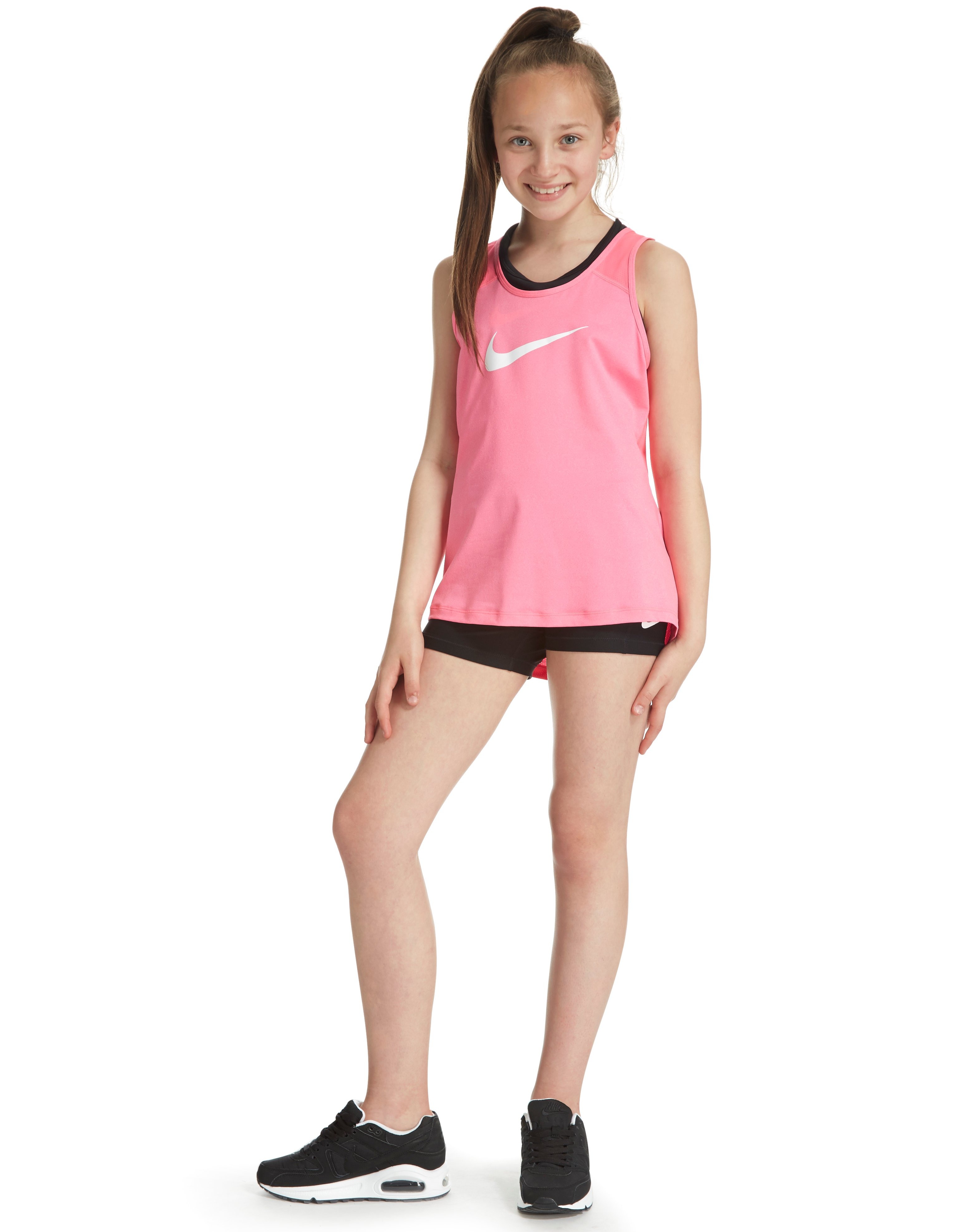 Nike Girls' Pro 7.5cm Cool Shorts Junior in Nero | JD Sports