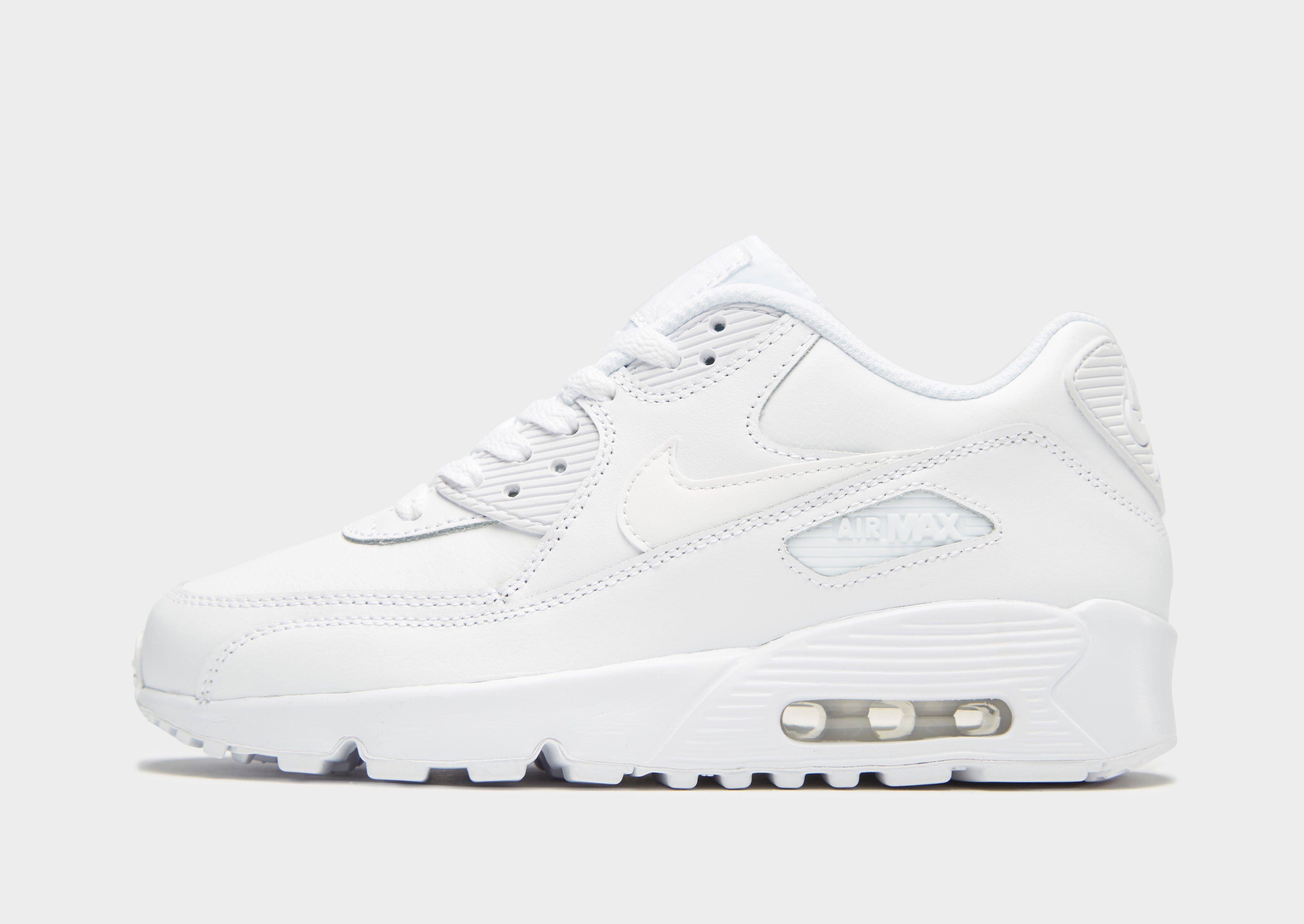 nike air max 90 junior white leather