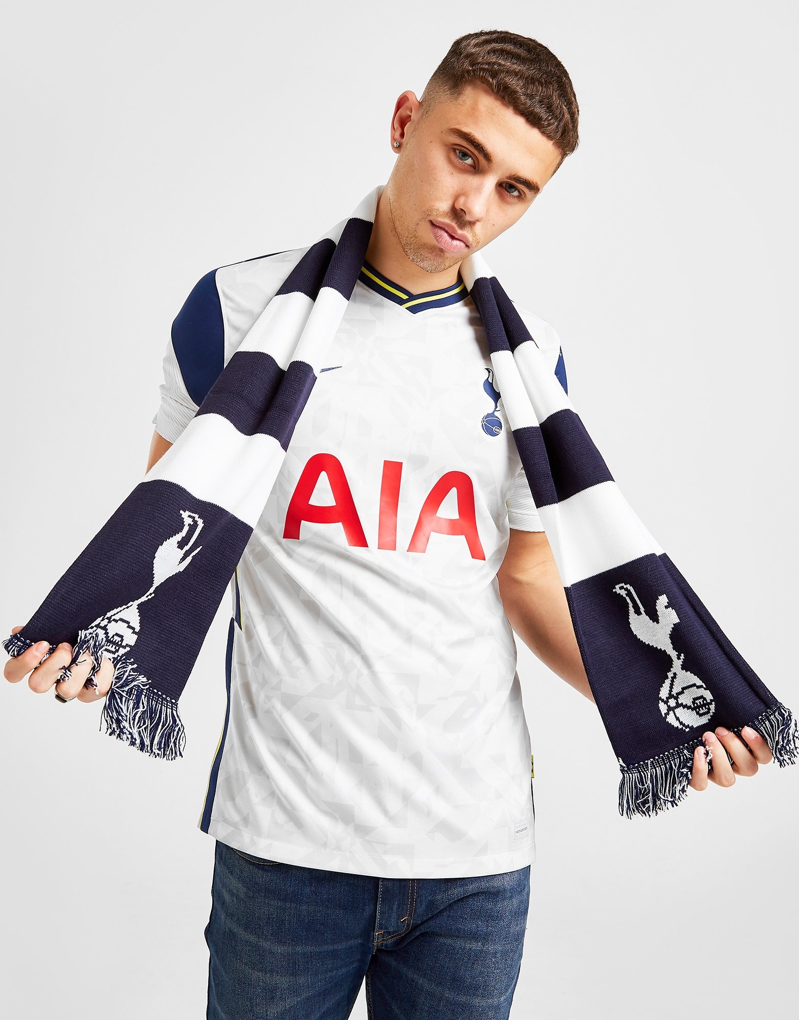Hvid Team Tottenham Hotspur FC tørklæde Sports Danmark