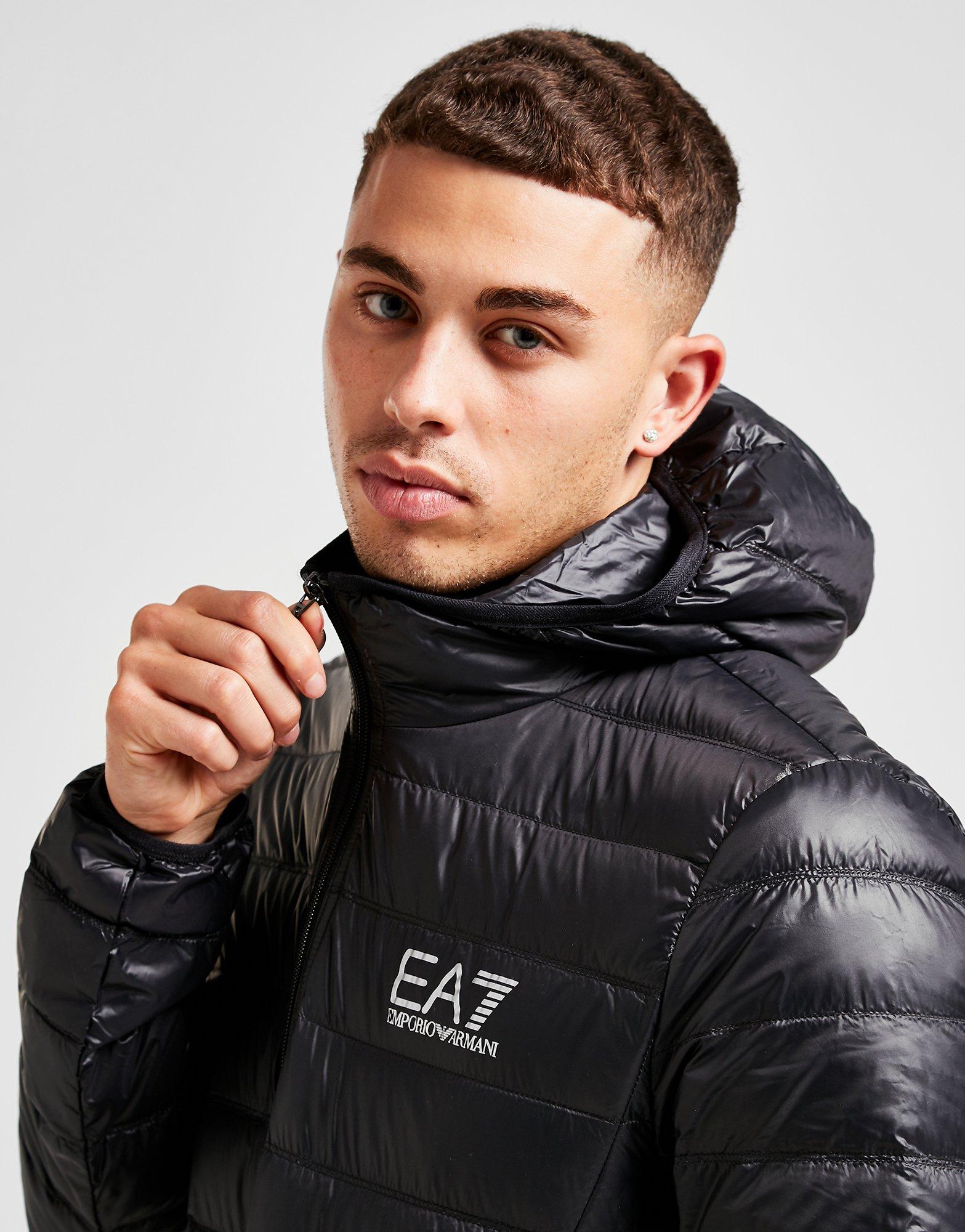 ea7 black bubble jacket
