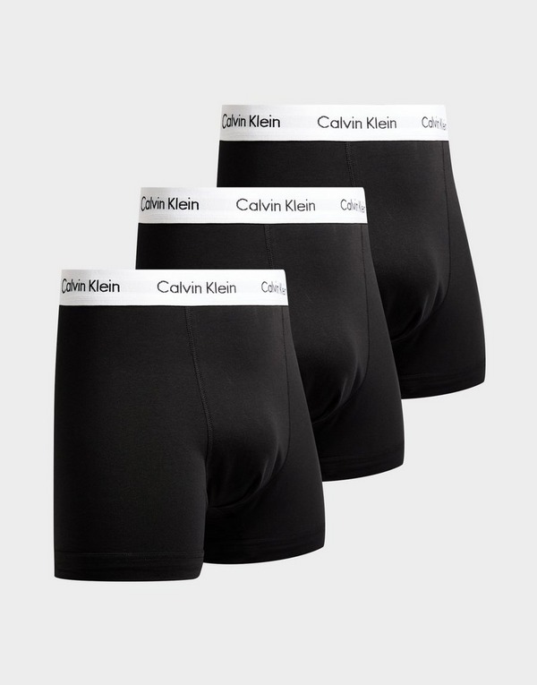 Uomo Abbigliamento da Intimo da Mutande boxer Brief Core 3 Pack Hip da Uomo di Calvin Klein in Nero 