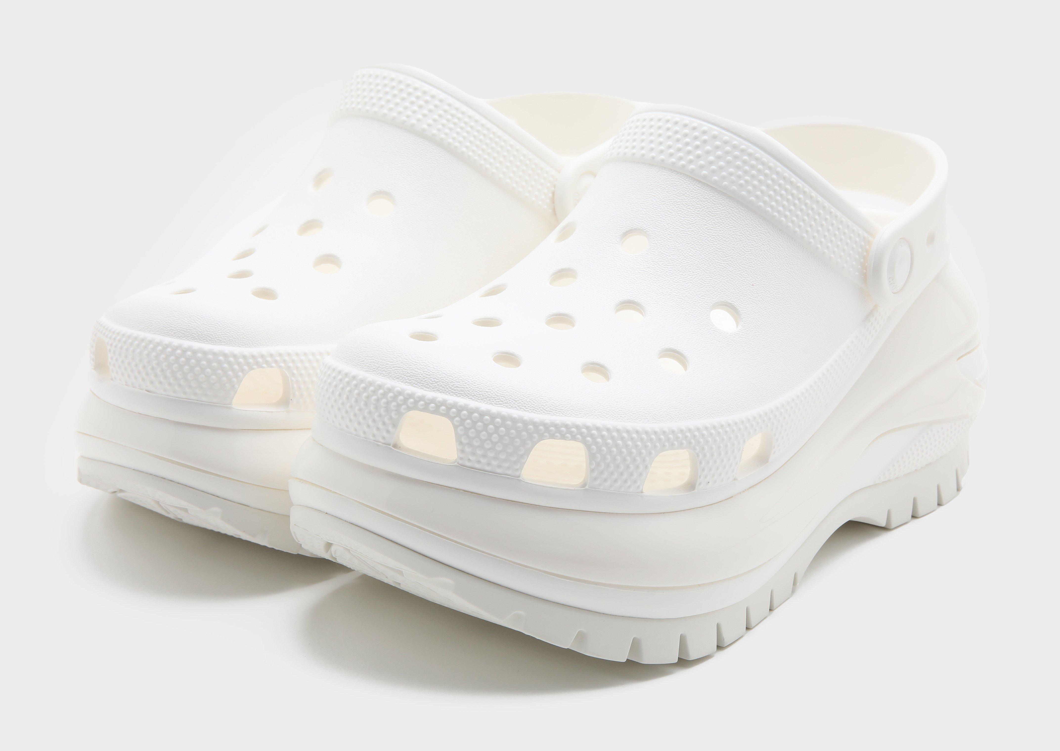 White Crocs Classic Mega Crush Clog Women's | JD Sports Malaysia