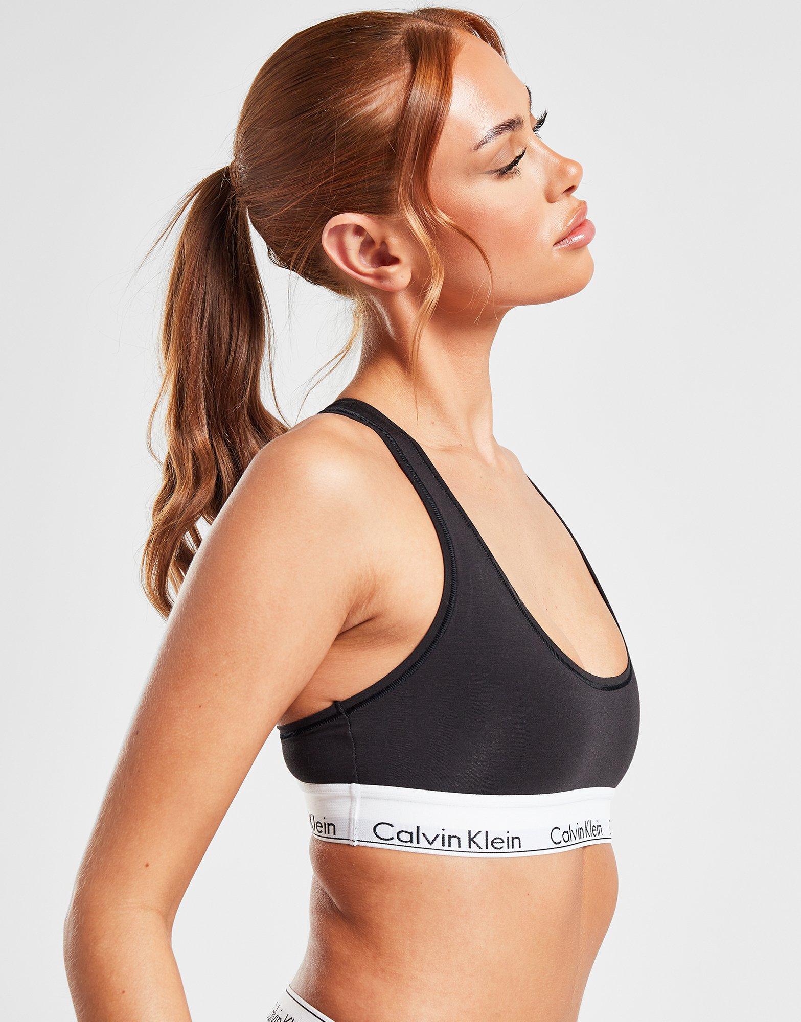Black Calvin Klein Underwear Modern Cotton Bralette - JD Sports Global