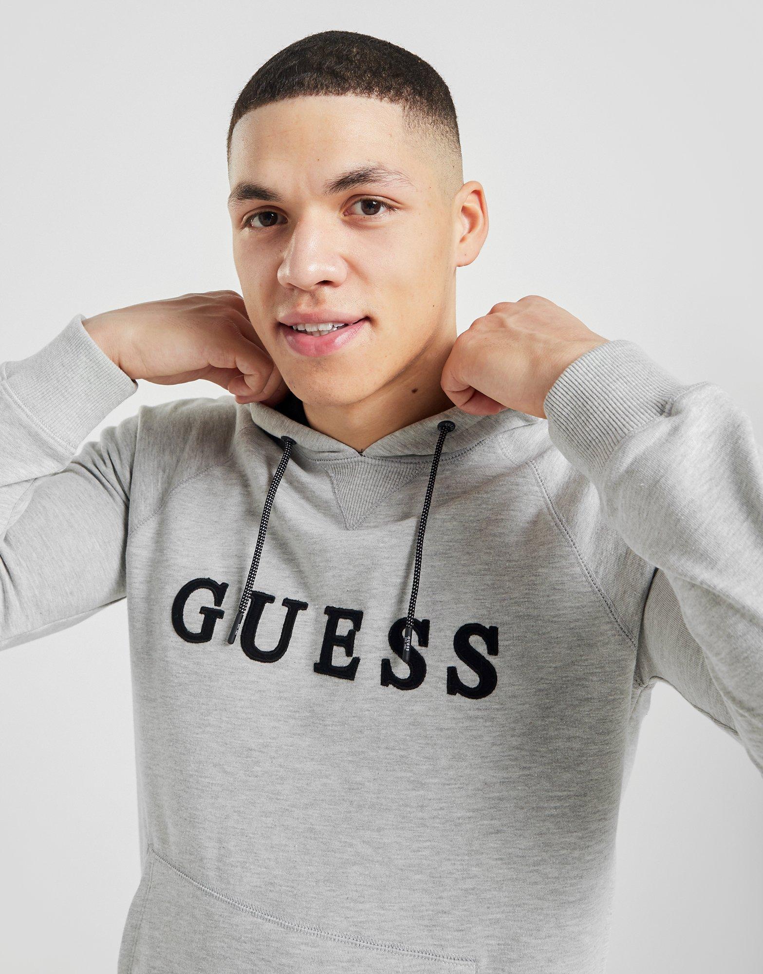 guess embroidered hoodie