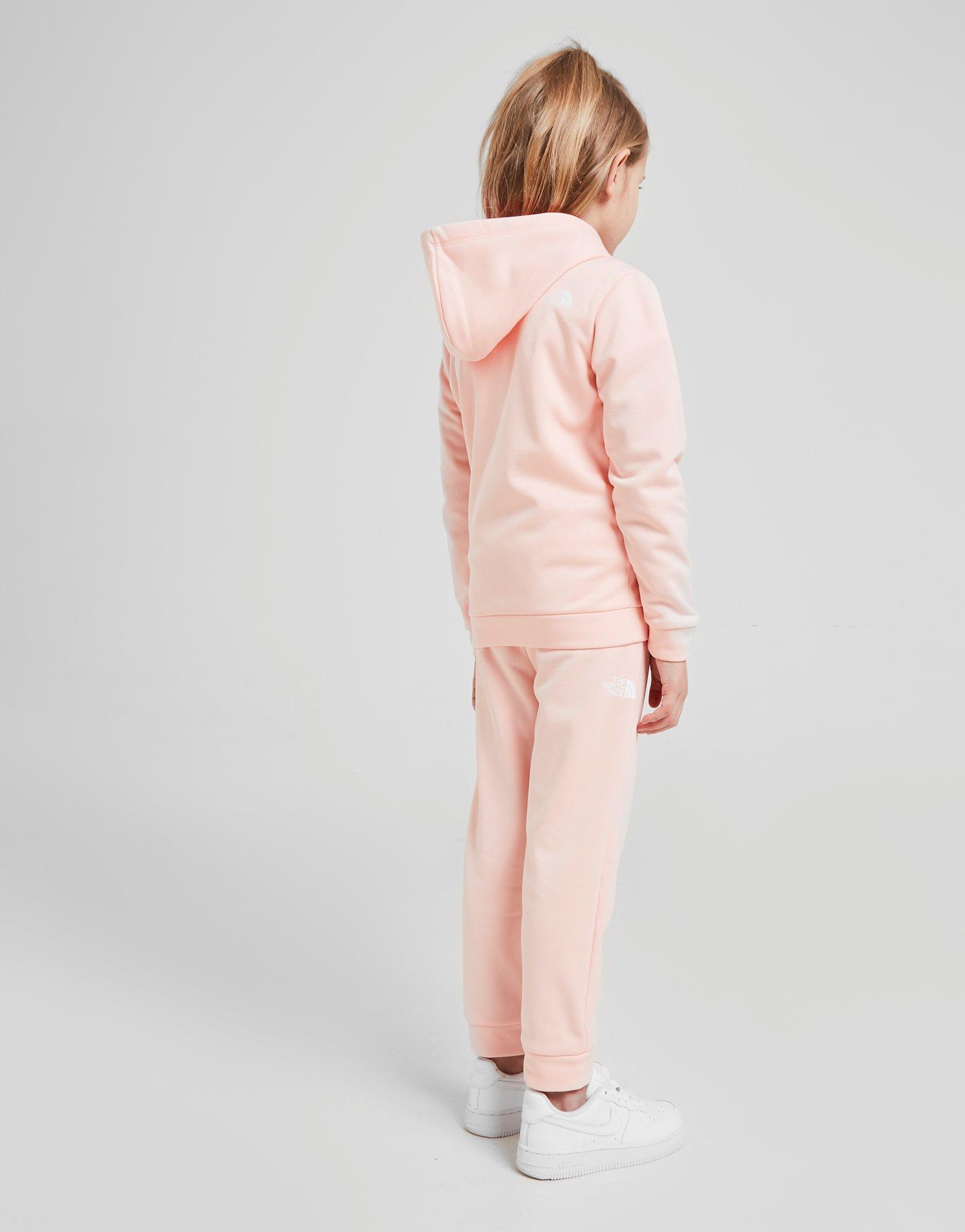 pink north face tracksuit