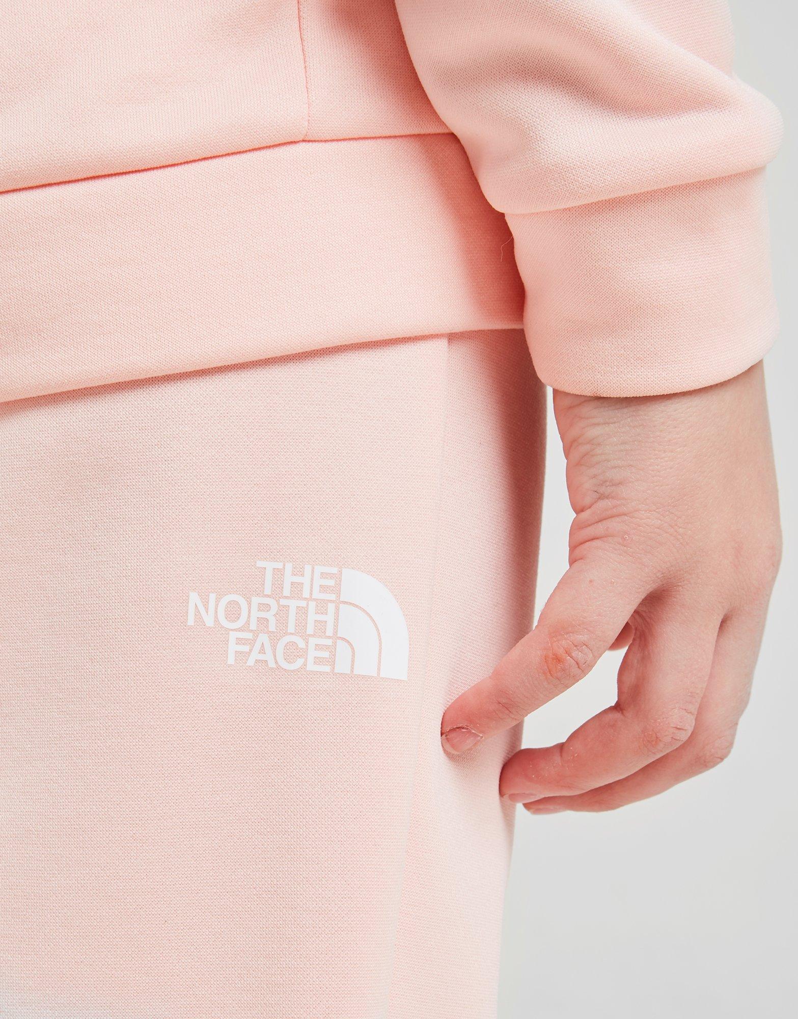 pink north face tracksuit