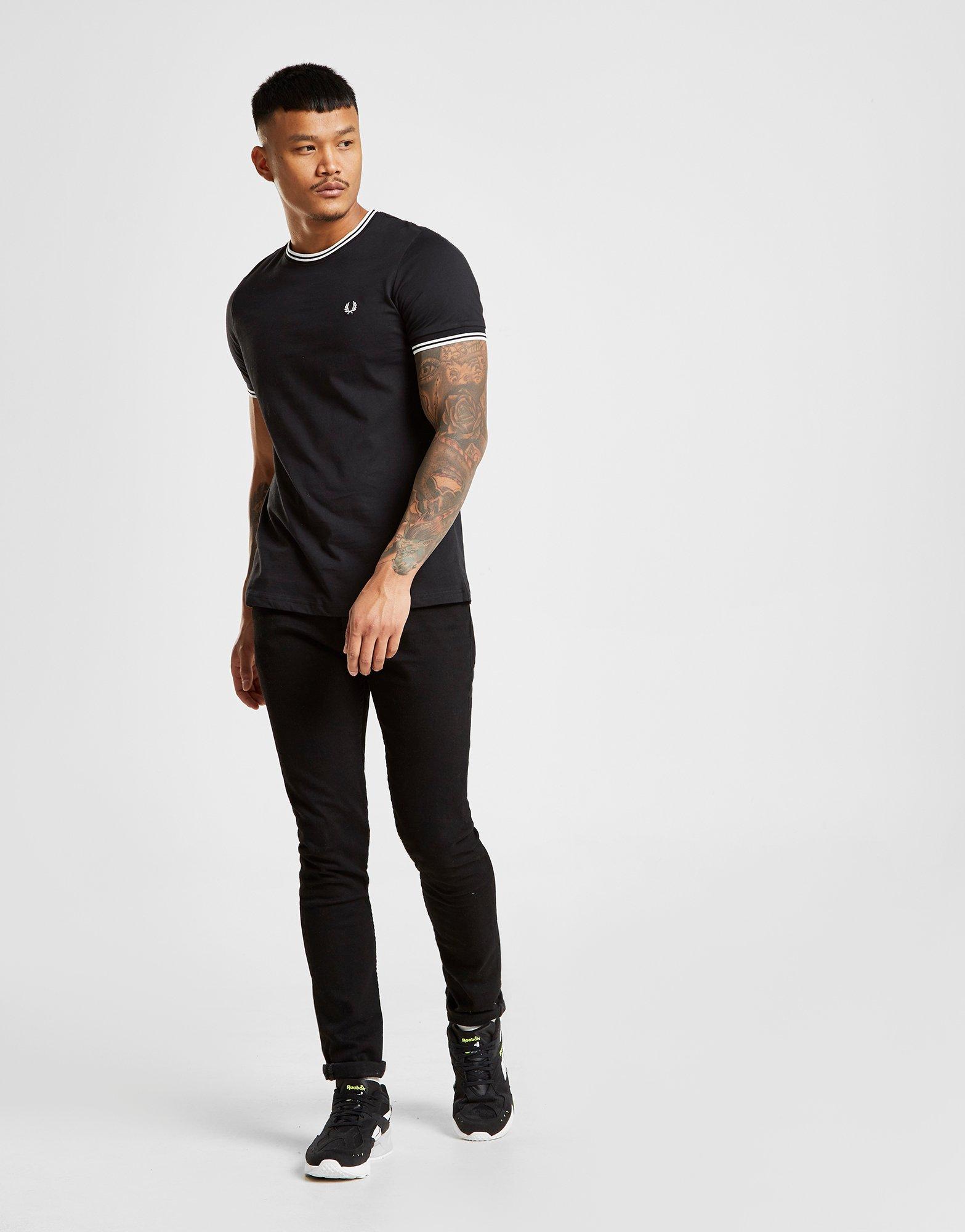 fred perry tipped ringer t shirt