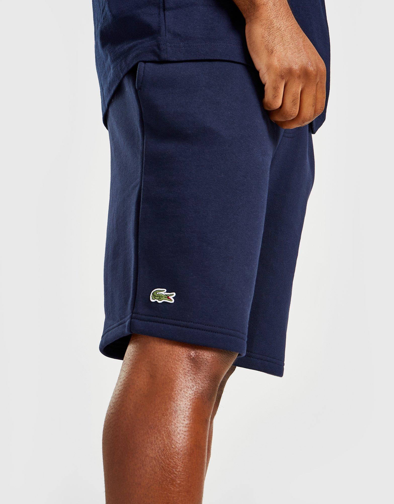 lacoste fleece core shorts