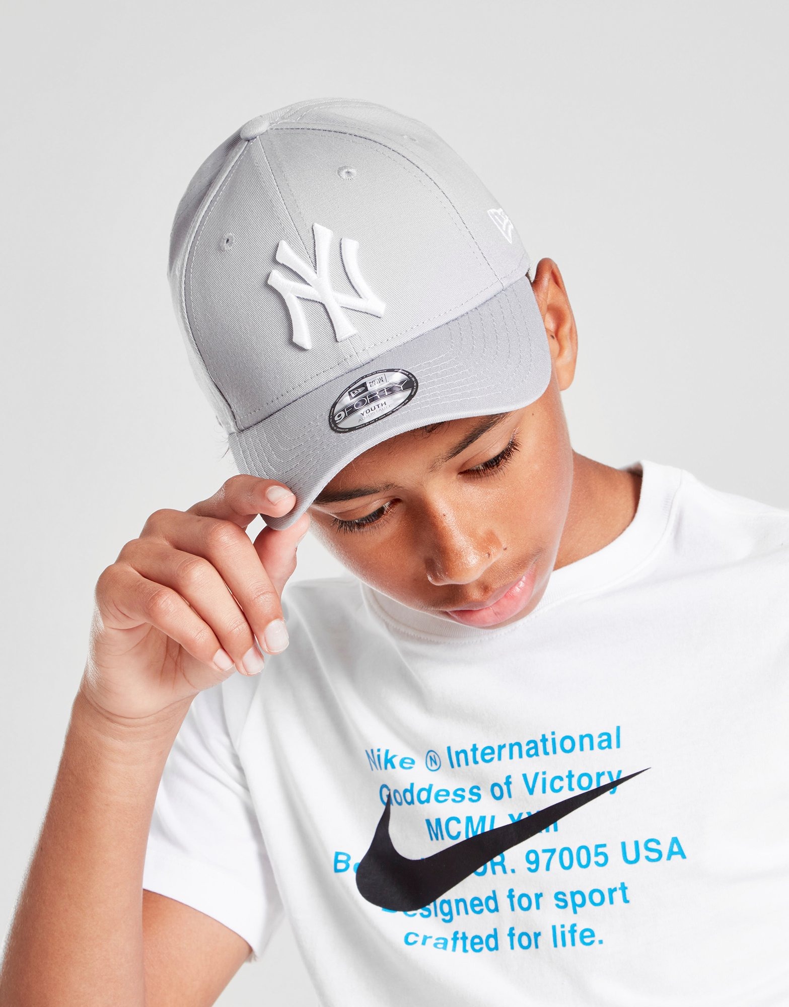 Grijs New Era MLB New York Yankees 9FORTY-pet - JD Sports Nederland