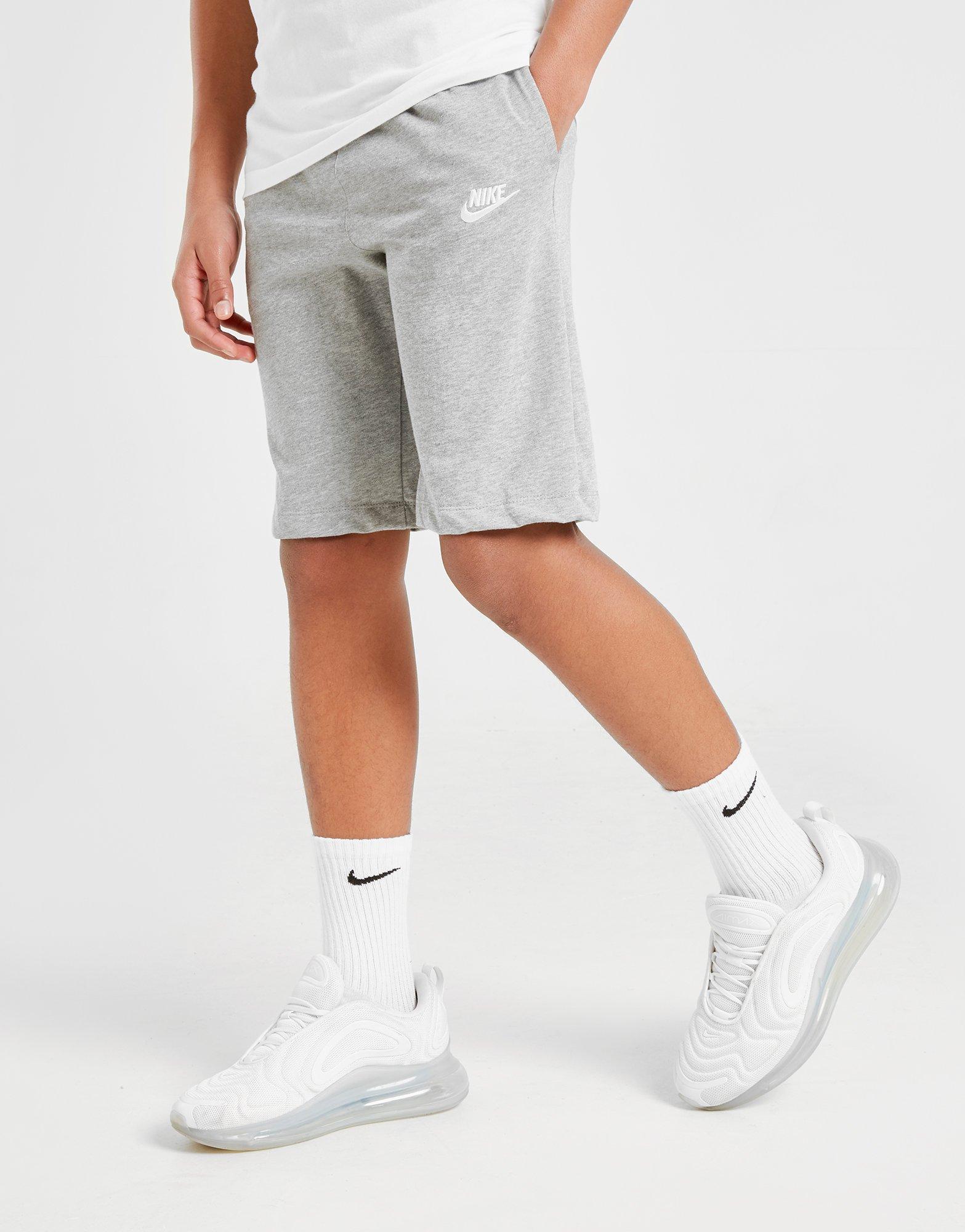 grey nike shorts cotton