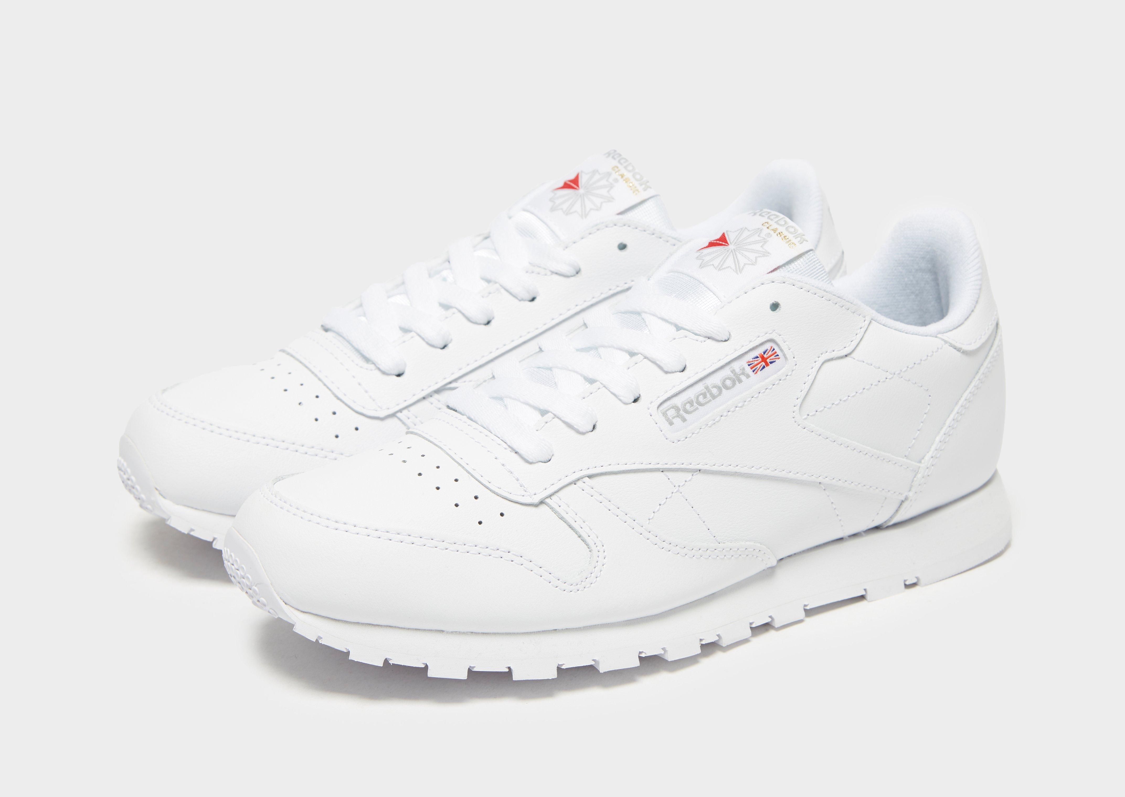 reebok classic junior white