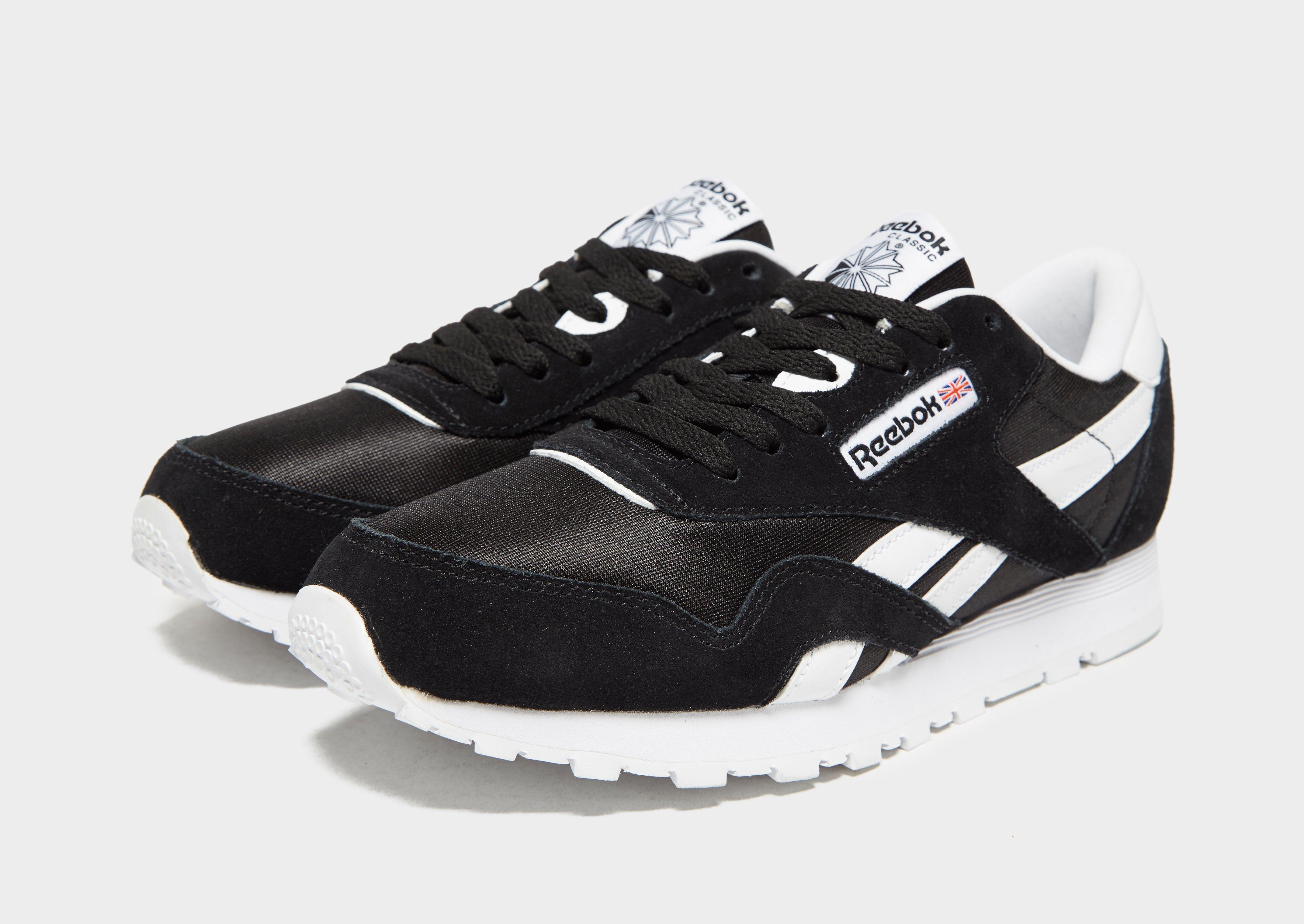 reebok classic noire et blanche