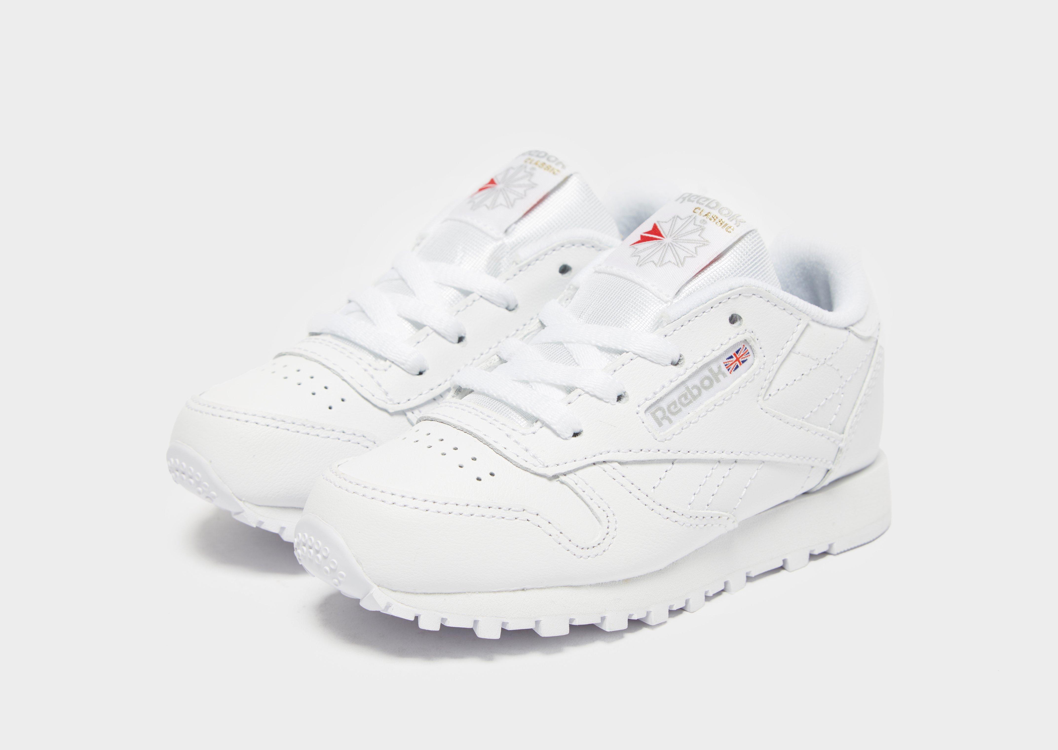 Compra Reebok Classic Leather para bebé en Blanco