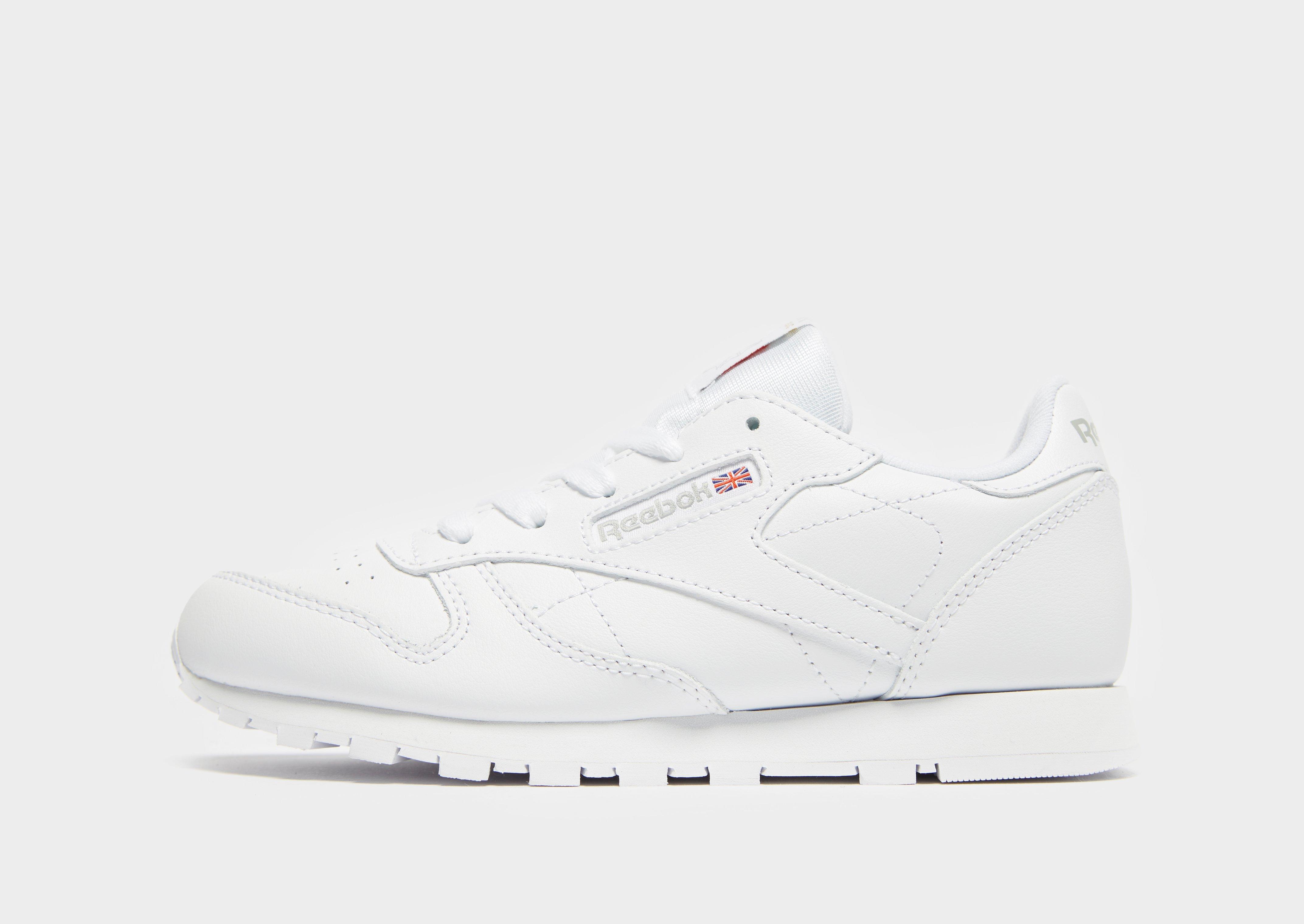 reebok classic leather enfant blanche