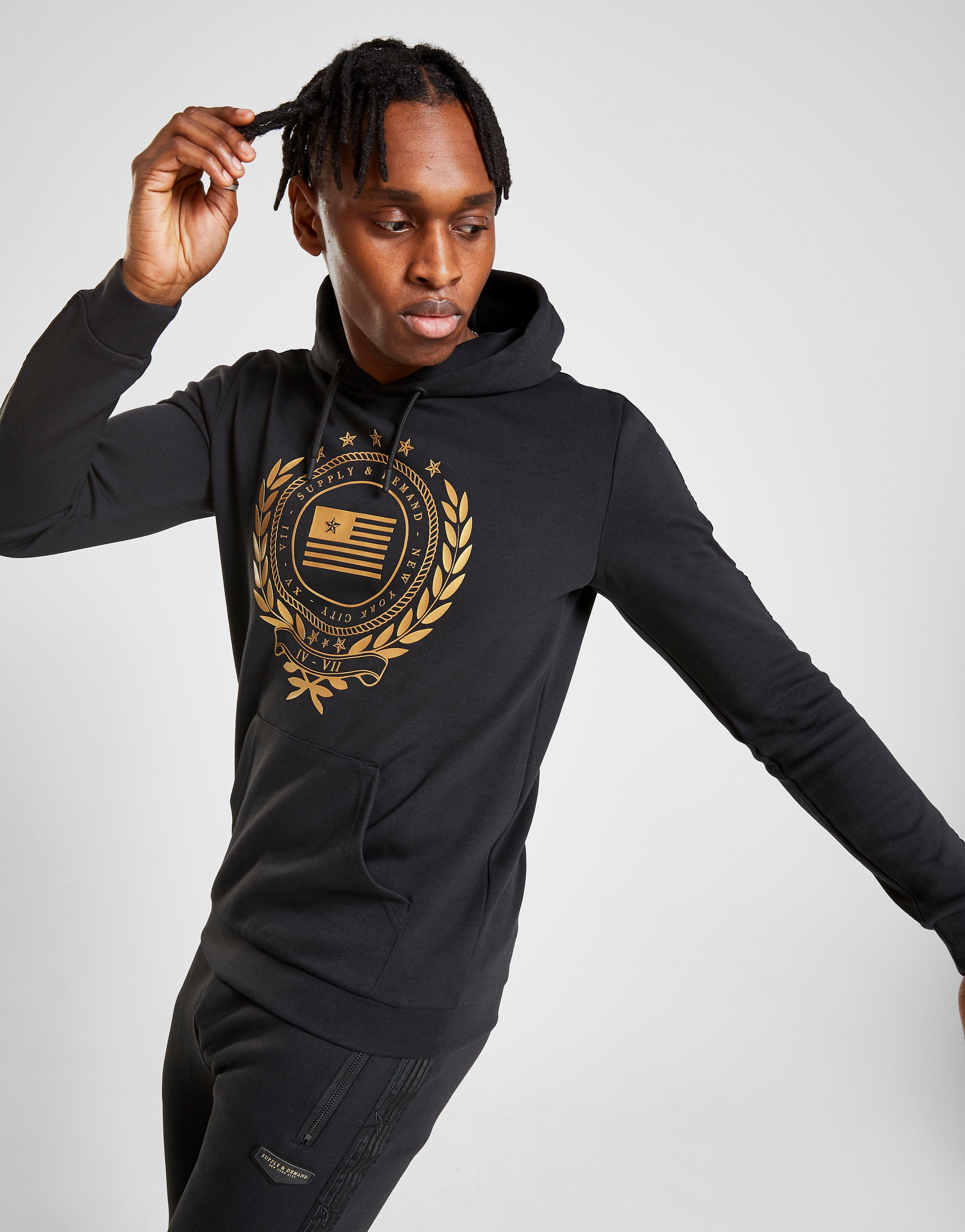 black and gold supply and demand tracksuit
