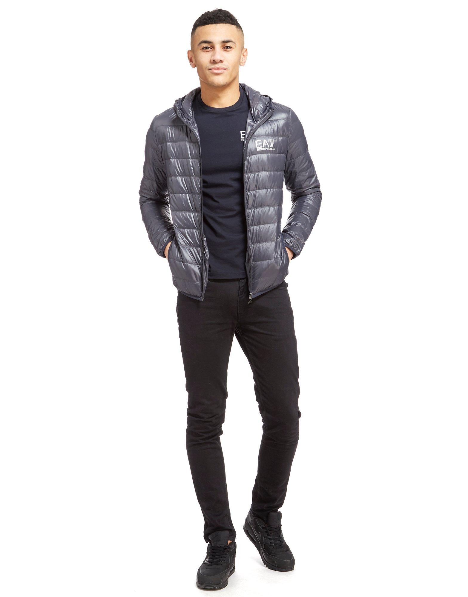 ea7 bubble jacket black