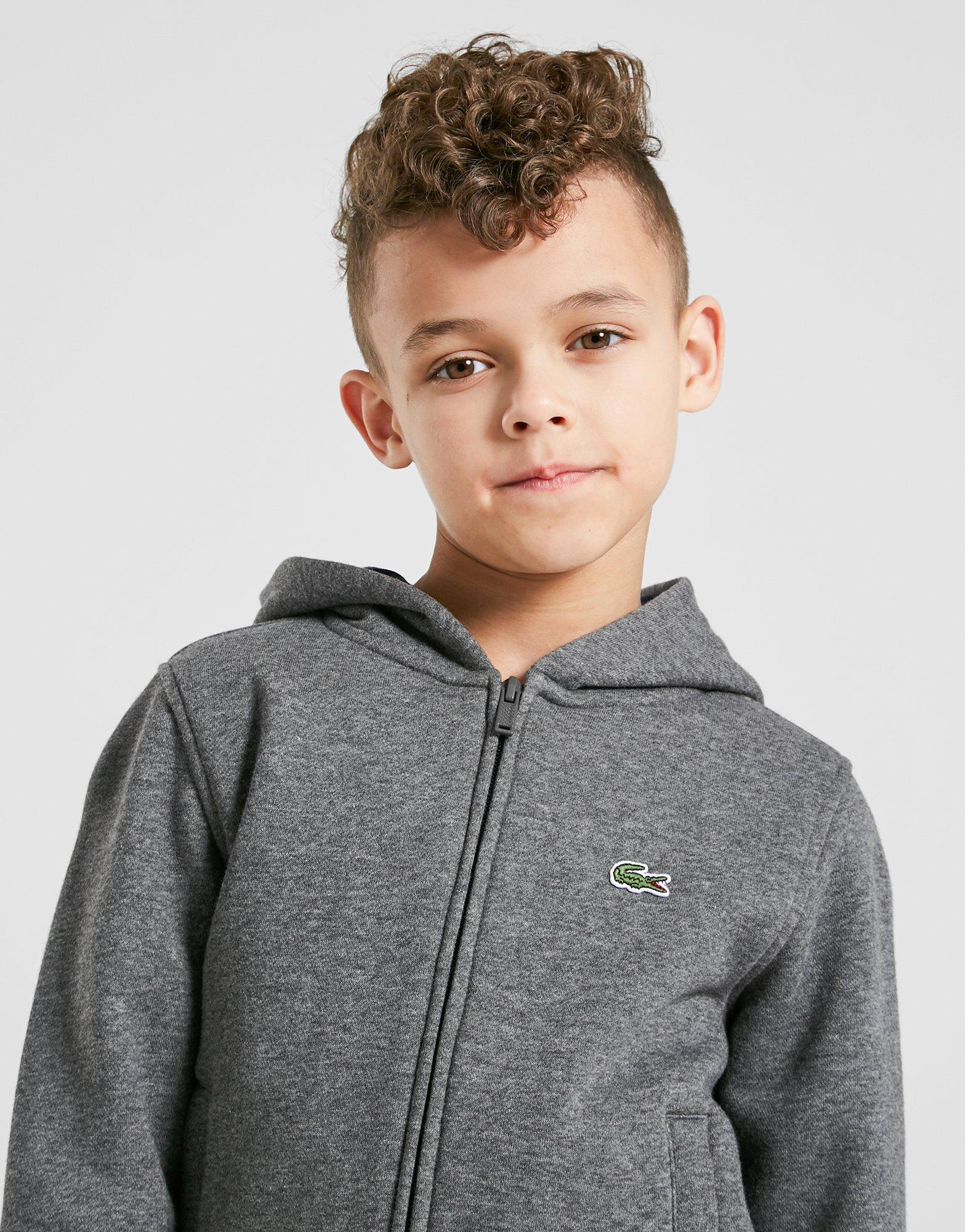 lacoste zipped hoodie