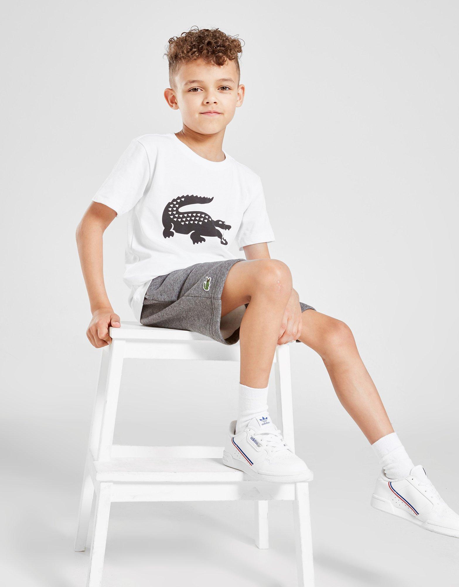 lacoste black fleece shorts