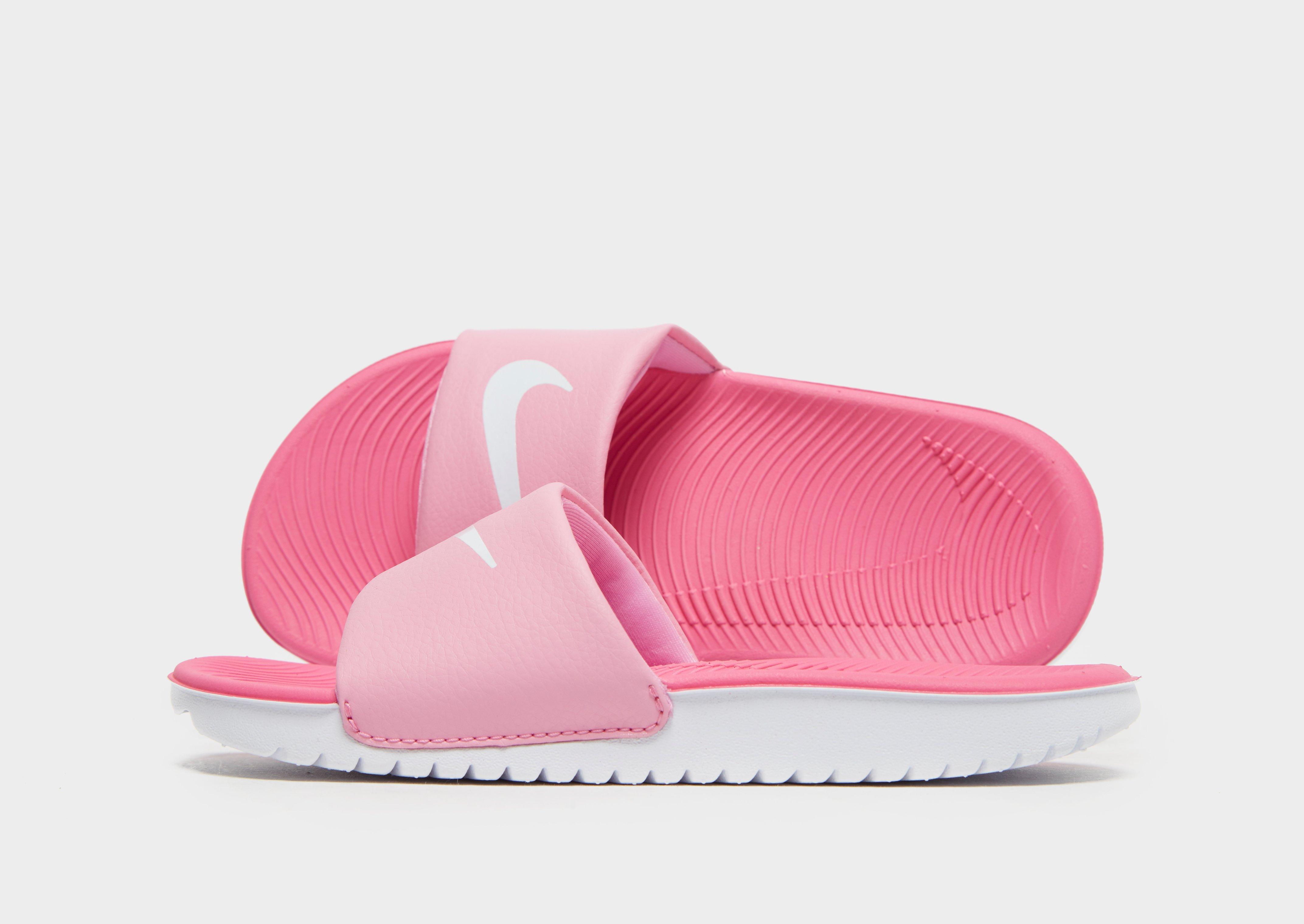 Acquista Nike Kawaq Ciabatte Bambina in Rosa | JD Sports